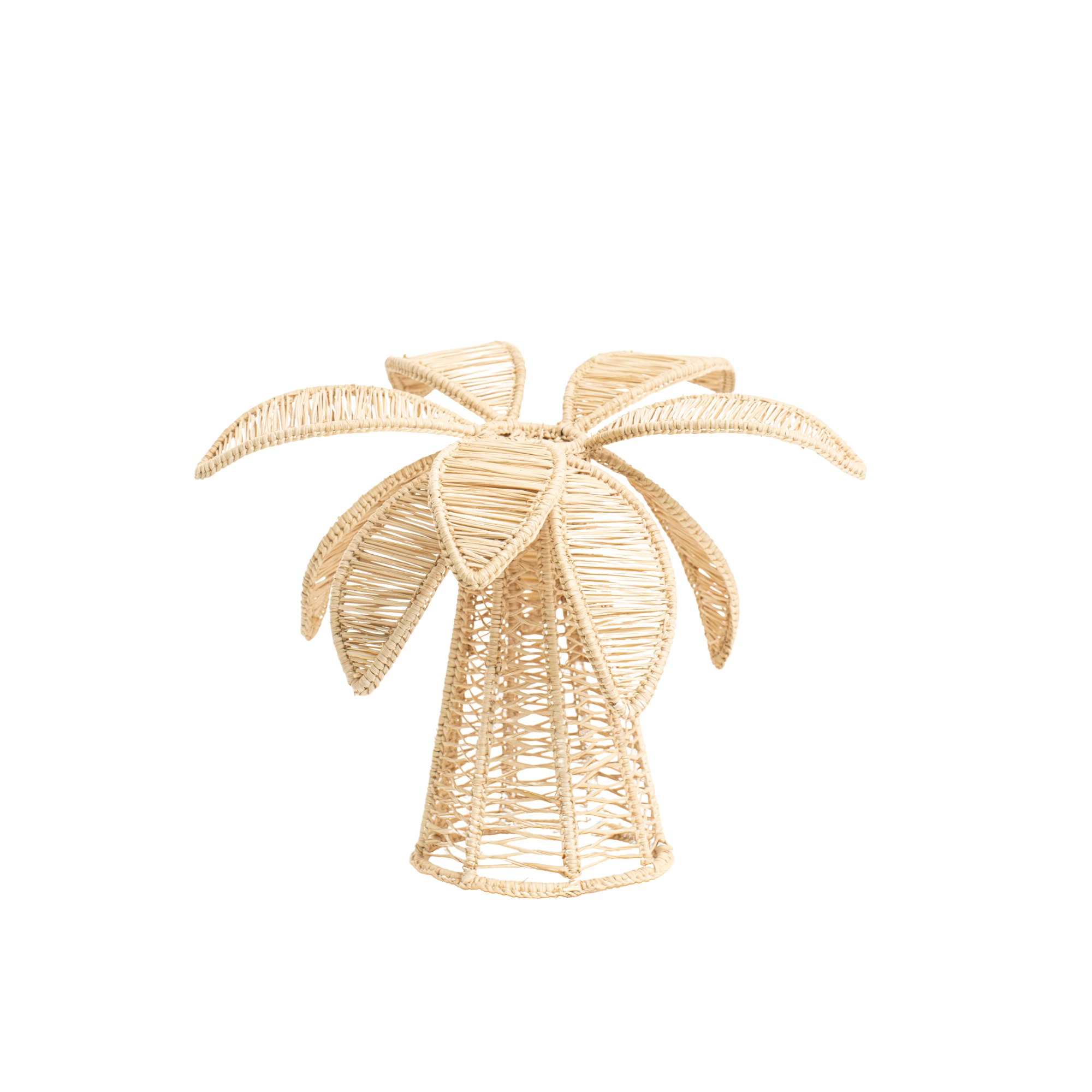 Palm Tree Candle Holder - Small - Natural