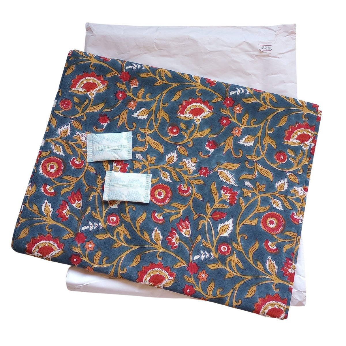 Floral Blooms Blue Tablecloth - Ten Thousand Villages