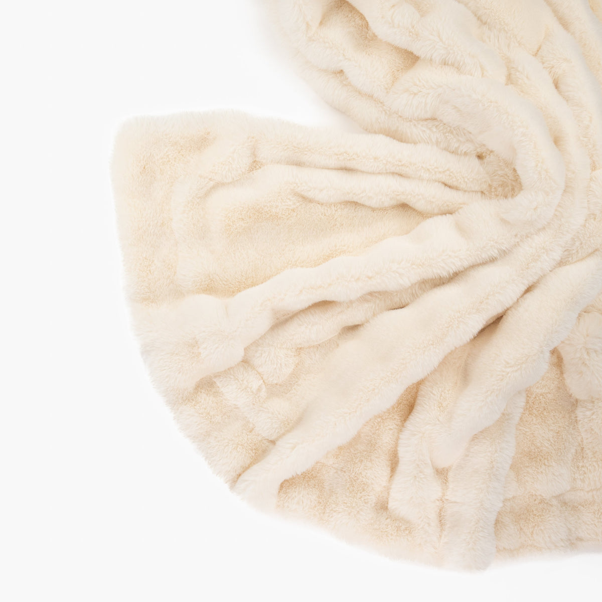 Southampton Home Cloud Throw ~ Champagne Mist ~-Throws and Blankets-[bar code]-Prince of Scots