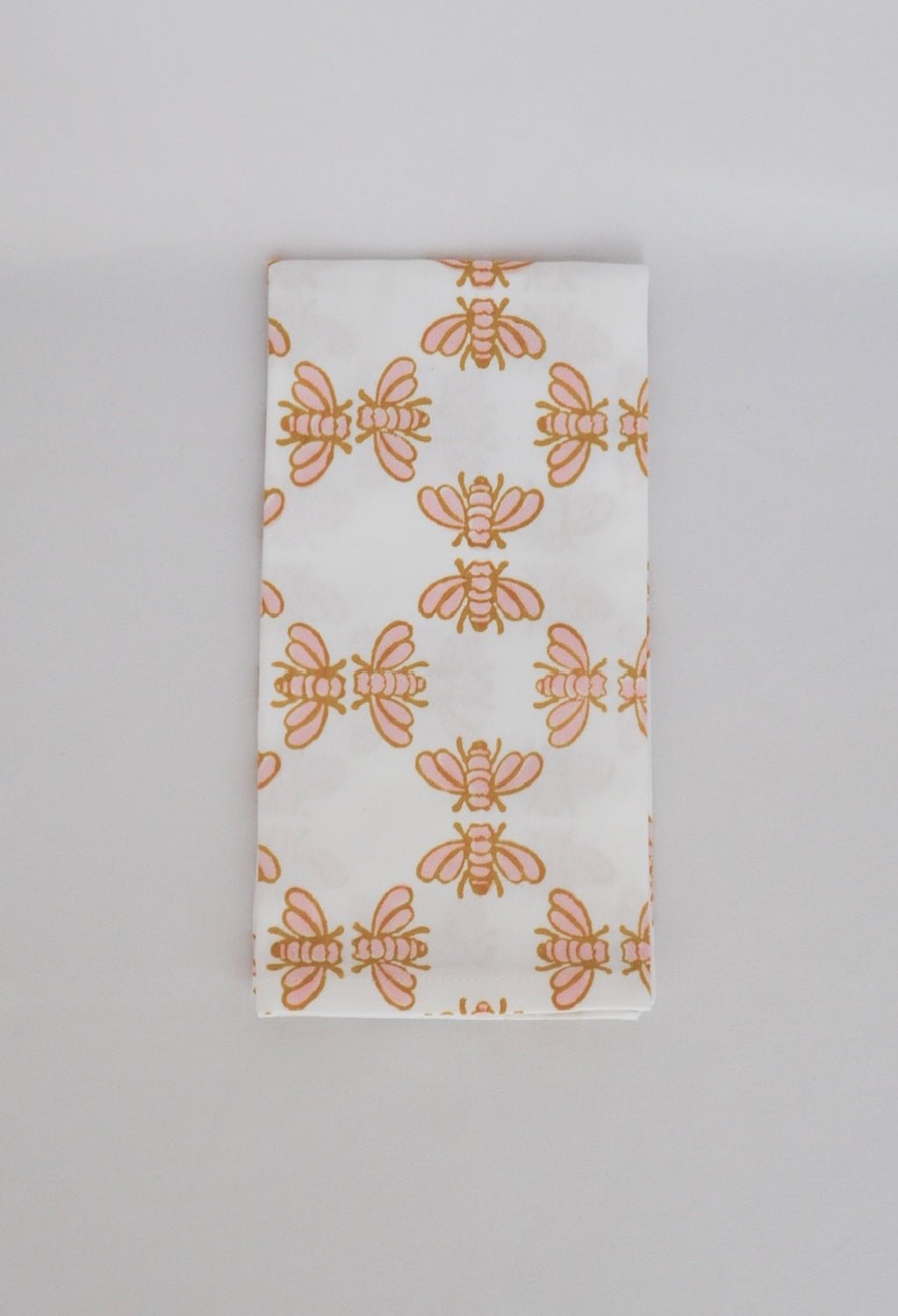Organic Napkins (set of 4) - Honeybee - Rose & Mustard - The Mended Company
