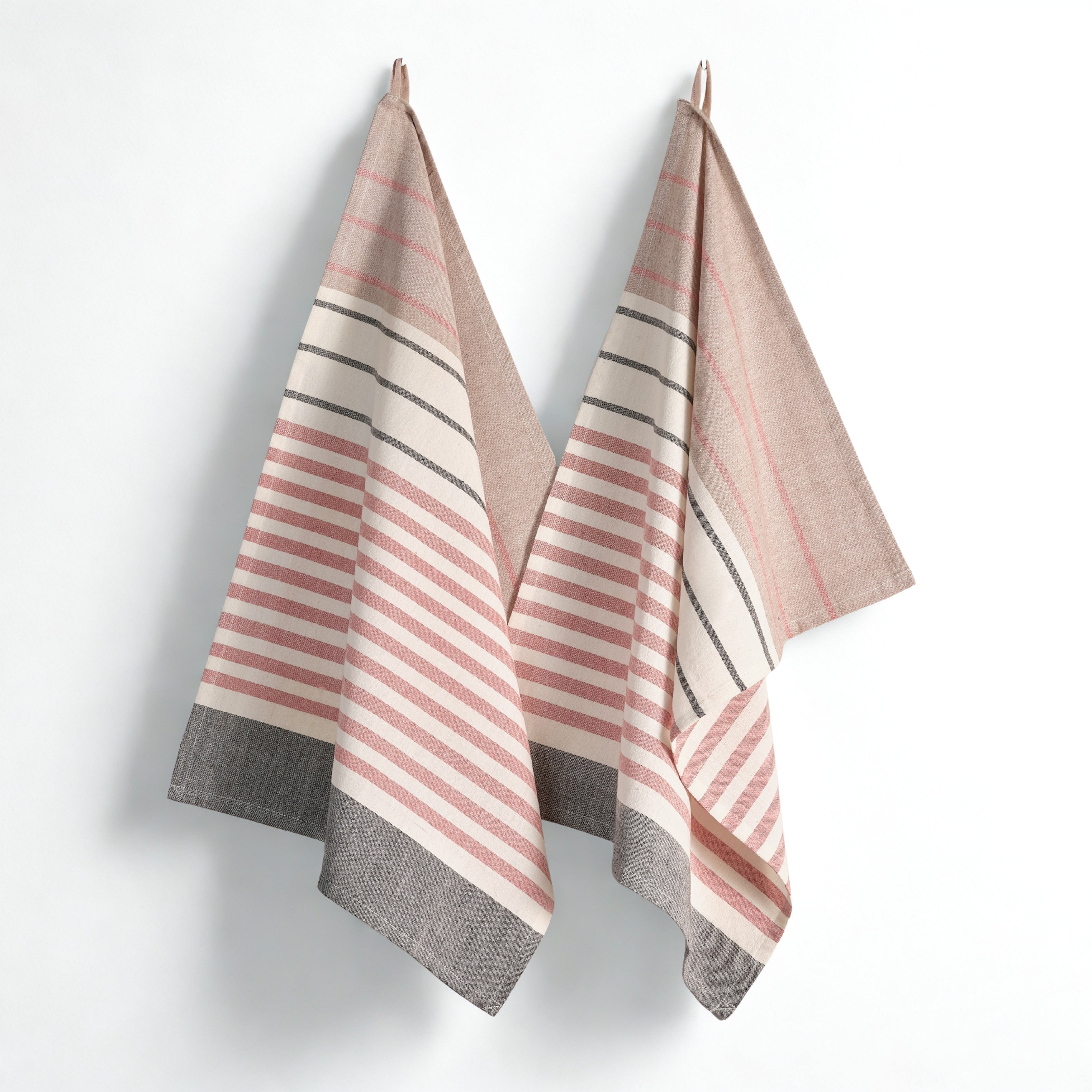 Handwoven Cotton Kitchen Towels | Set of 2 | Fair Trade | Airy Stripe