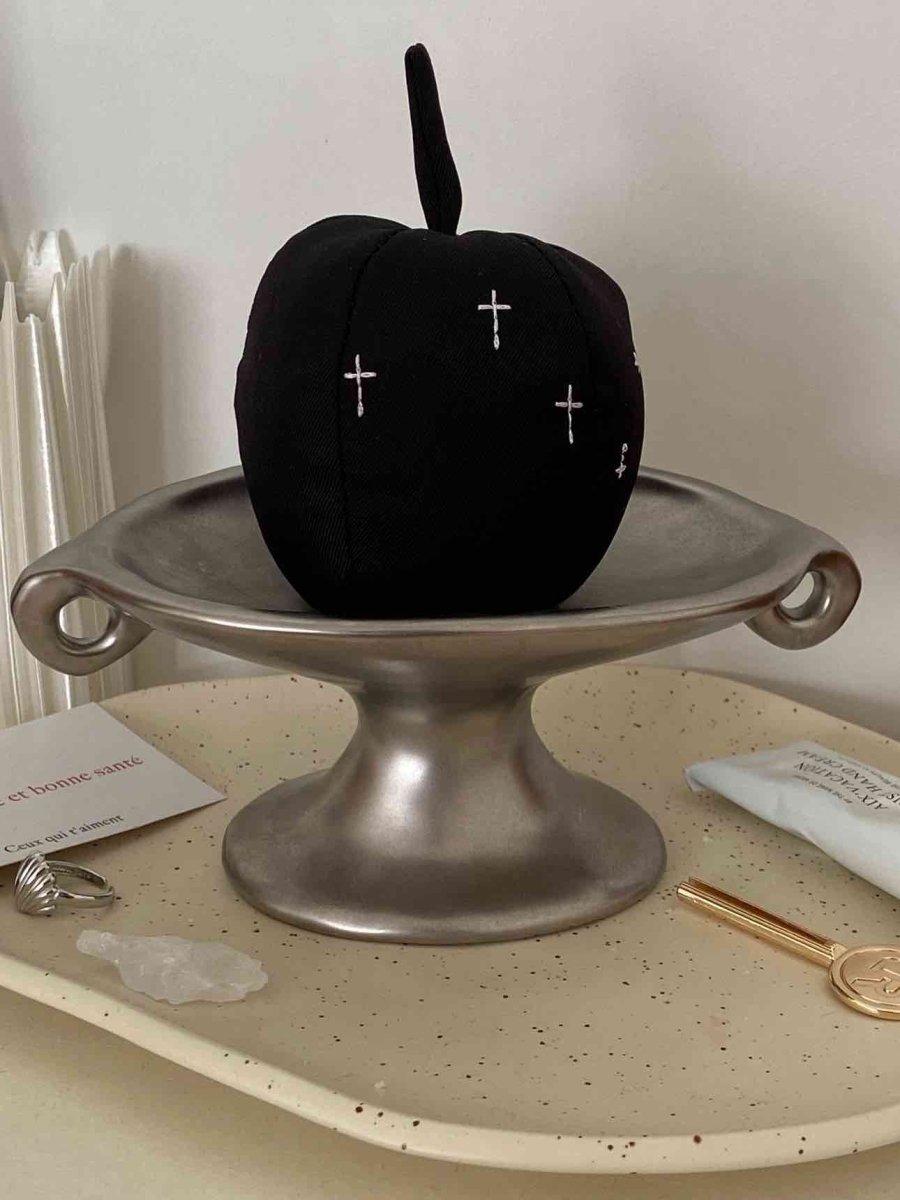 Retro Silver Footed Decorative Tray For Fruits Or Accessories - Retro Silver Footed Tray - INSPECIAL HOME