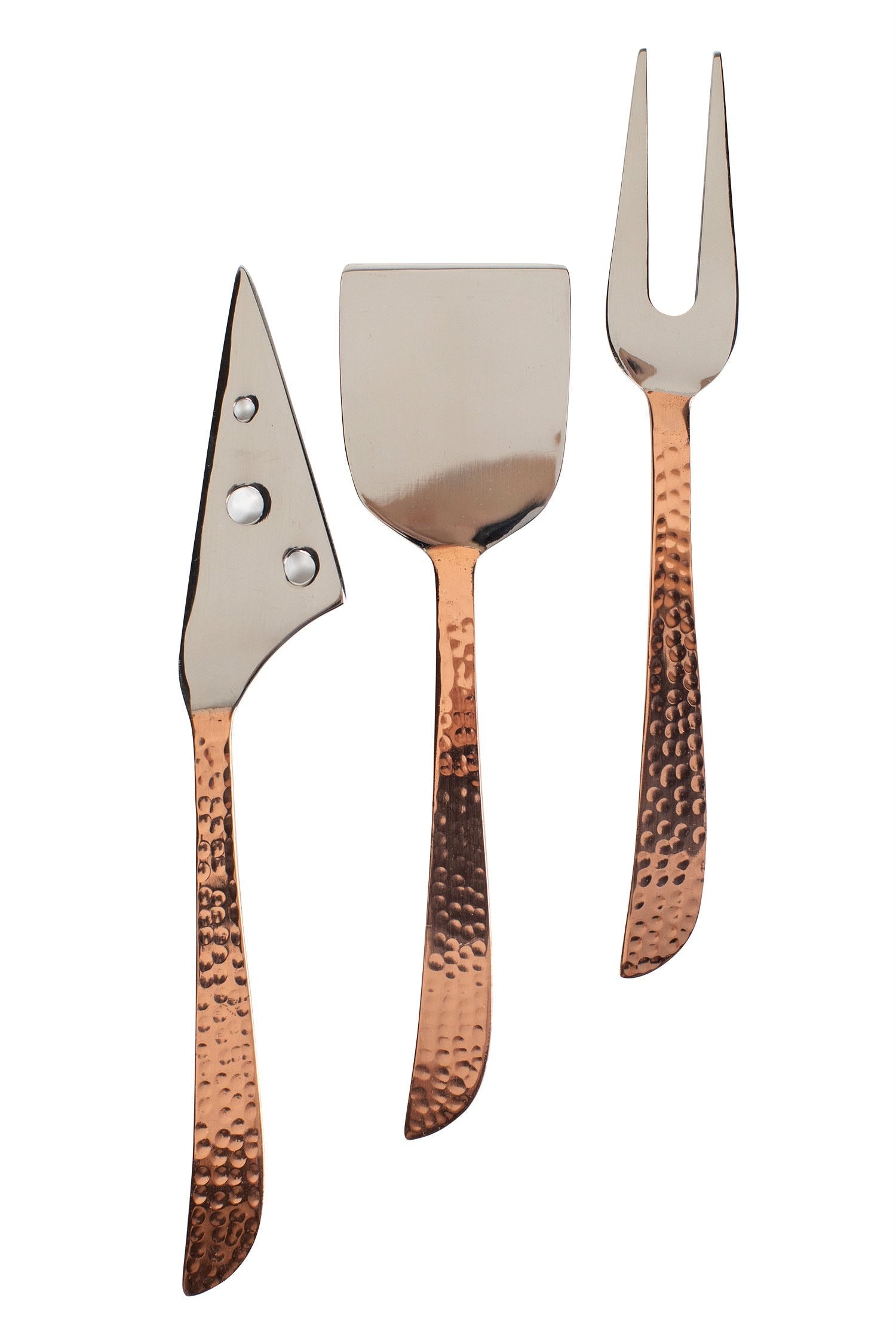 Hammered Handle Cheese Servers Set