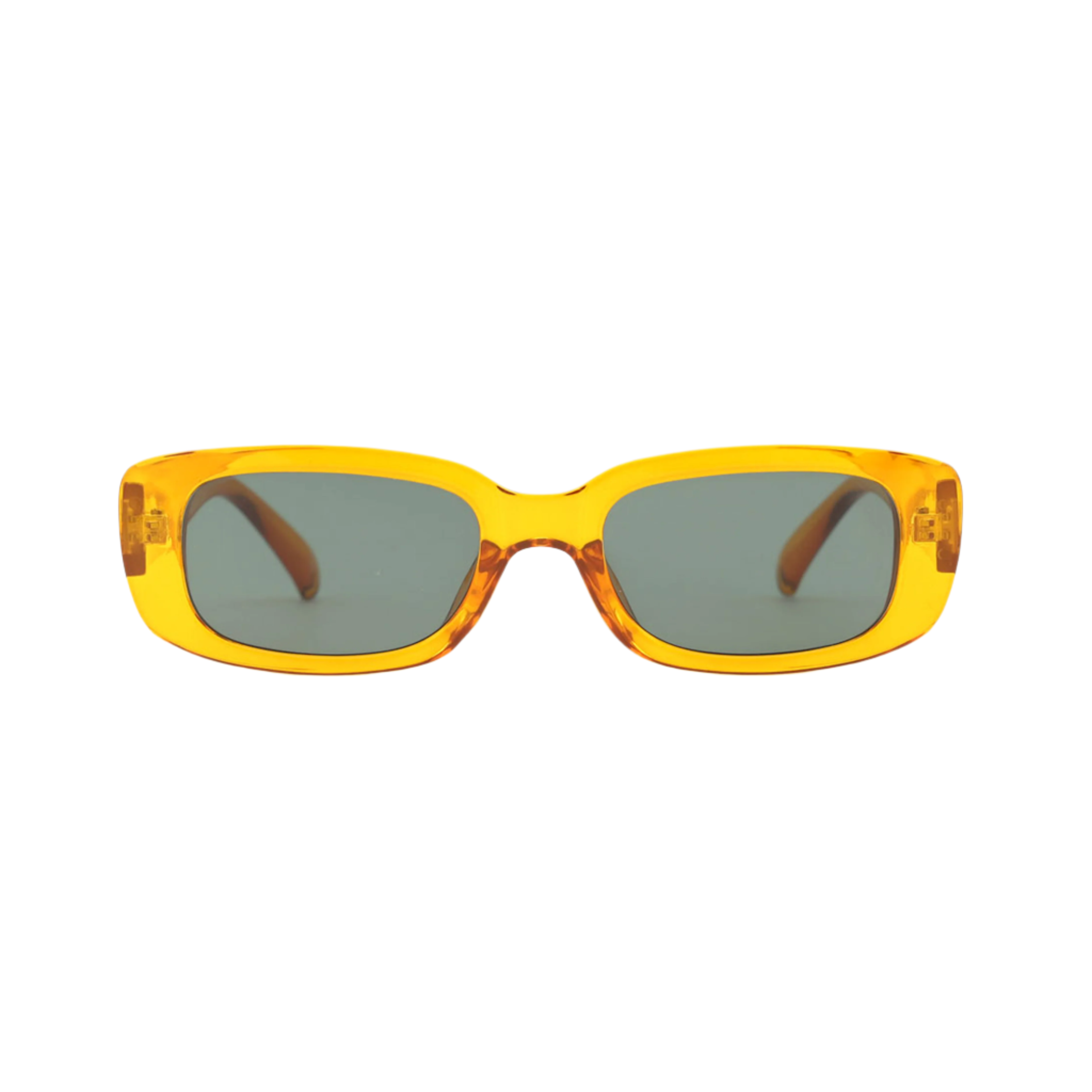 Sad Eyewear Bouquet rectangle sunglasses in amber with UV protection lenses