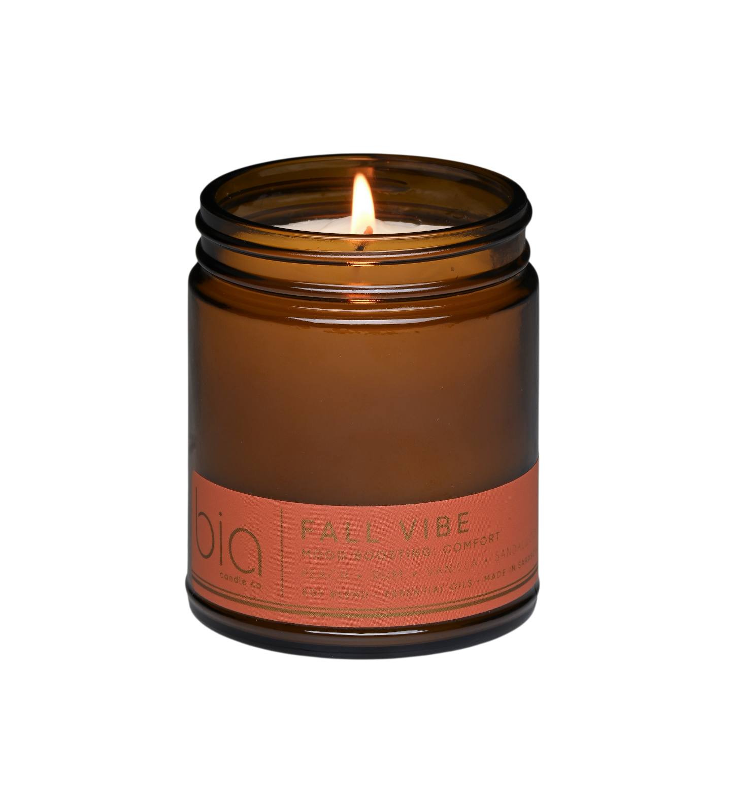 Fall Vibe Functional Fragrance Soy Blend Candle — Spiced Fruit, Cedarwood & Vanilla