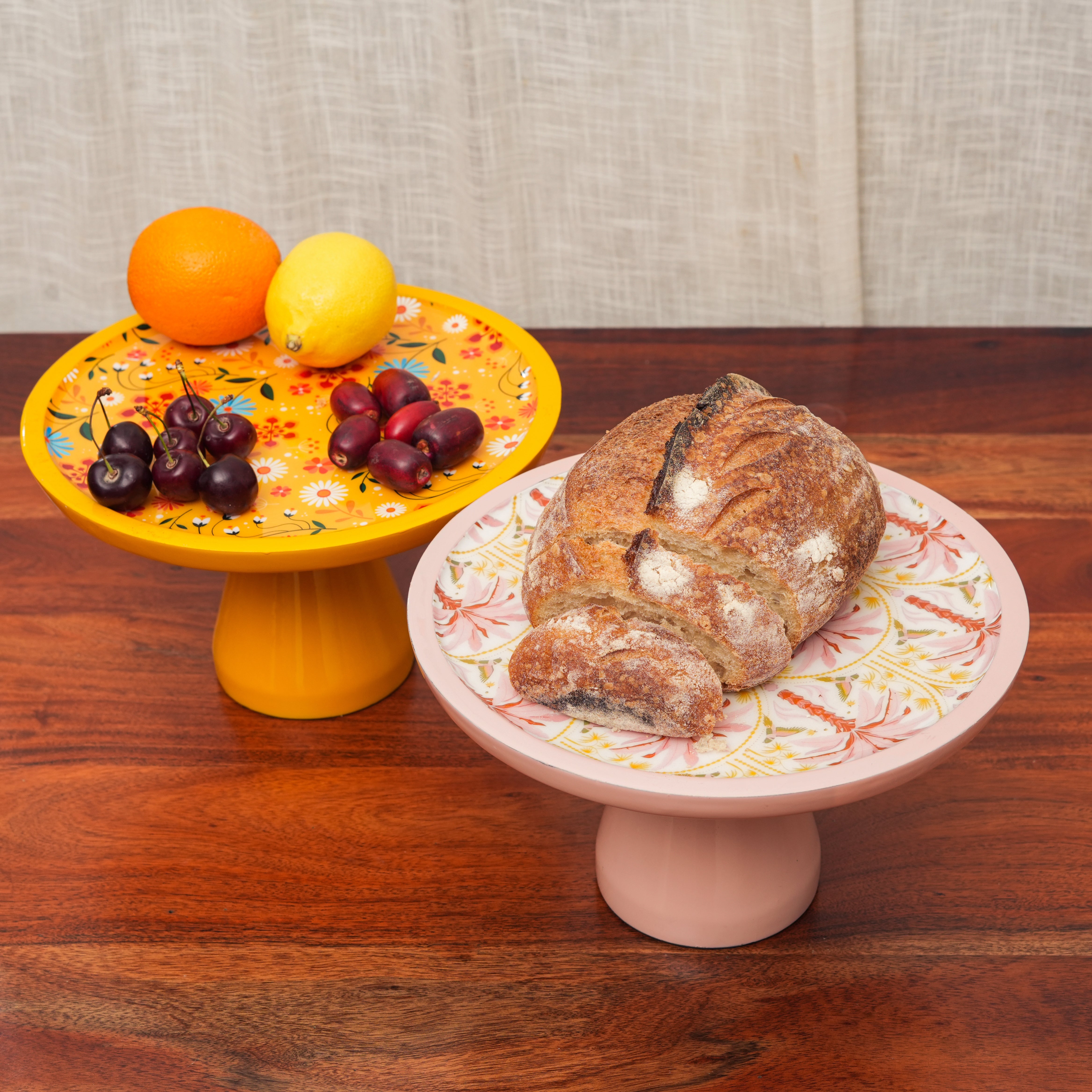 Sunburst Bloom Inlay Cake Stand - Thumbnail 5