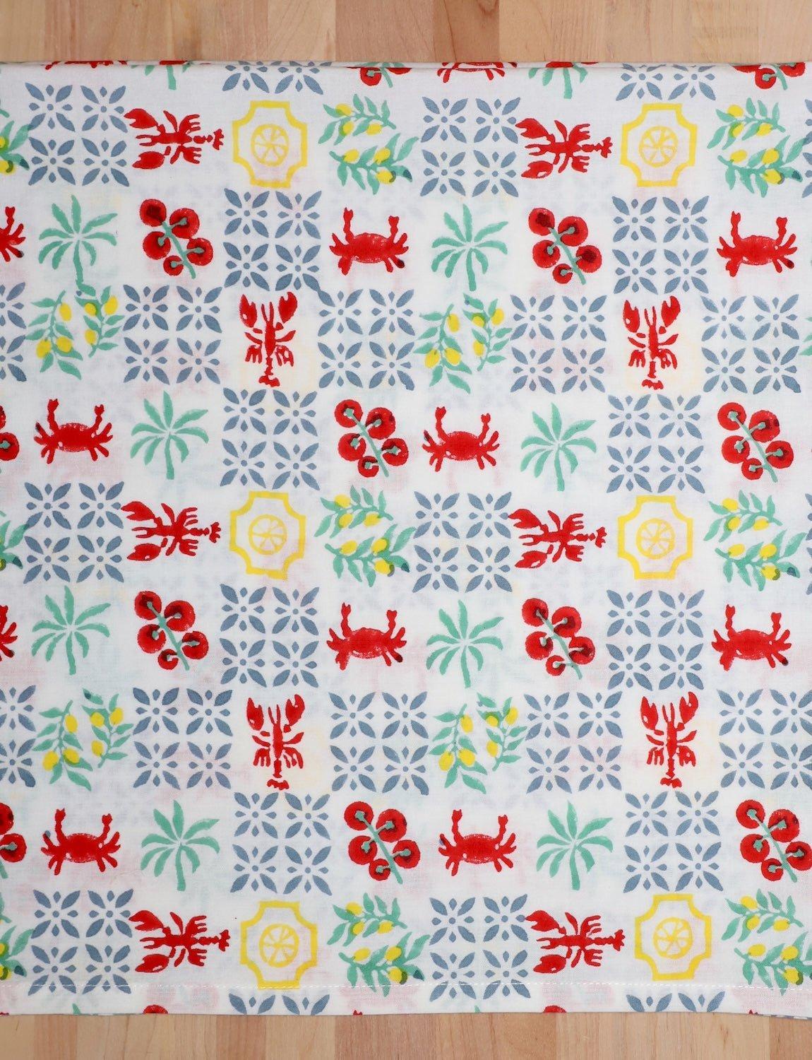 New Orleans Riviera Cotton Tea Towel - Passion Lilie