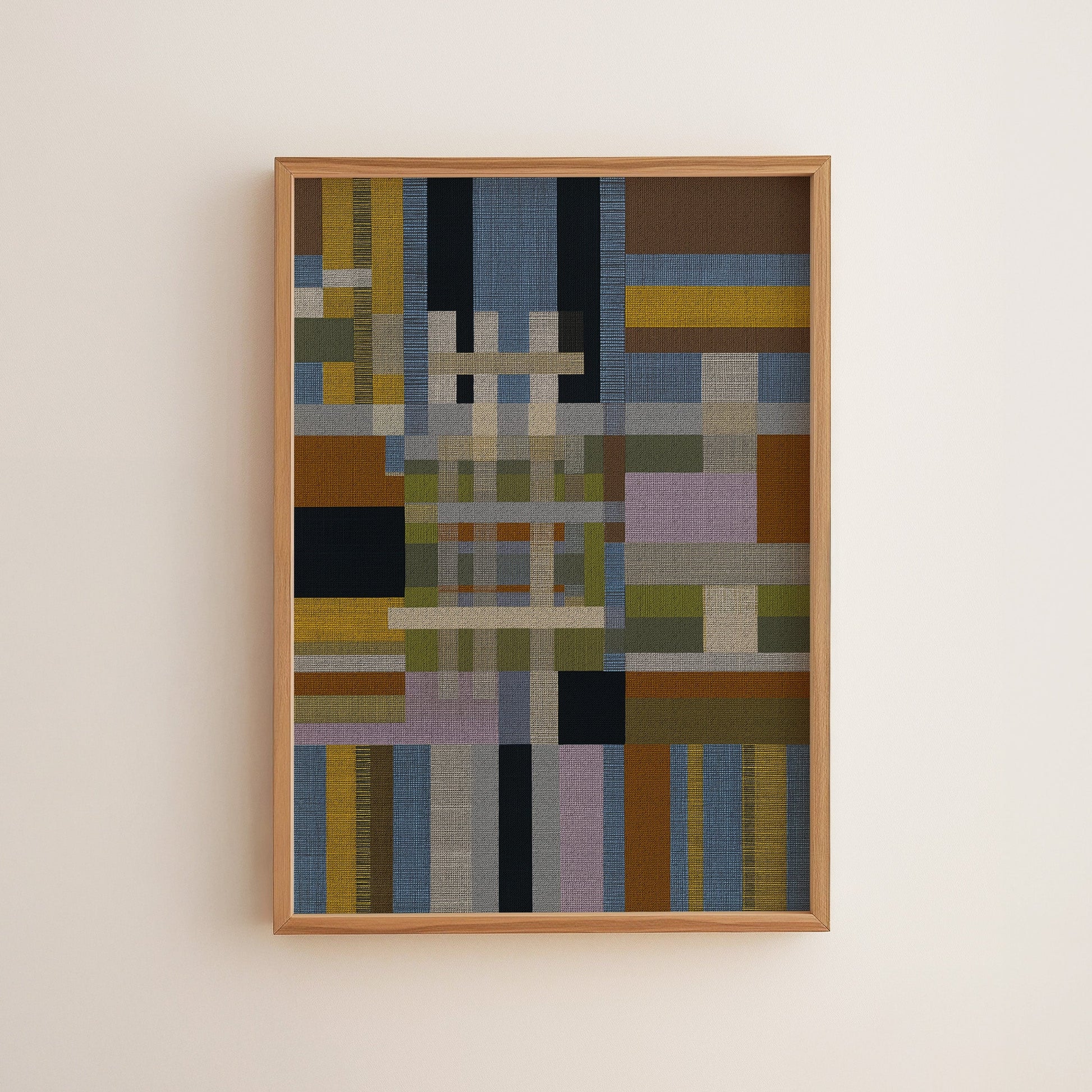 Woven Perspectives No. 08 — Geometric Abstract Art Print