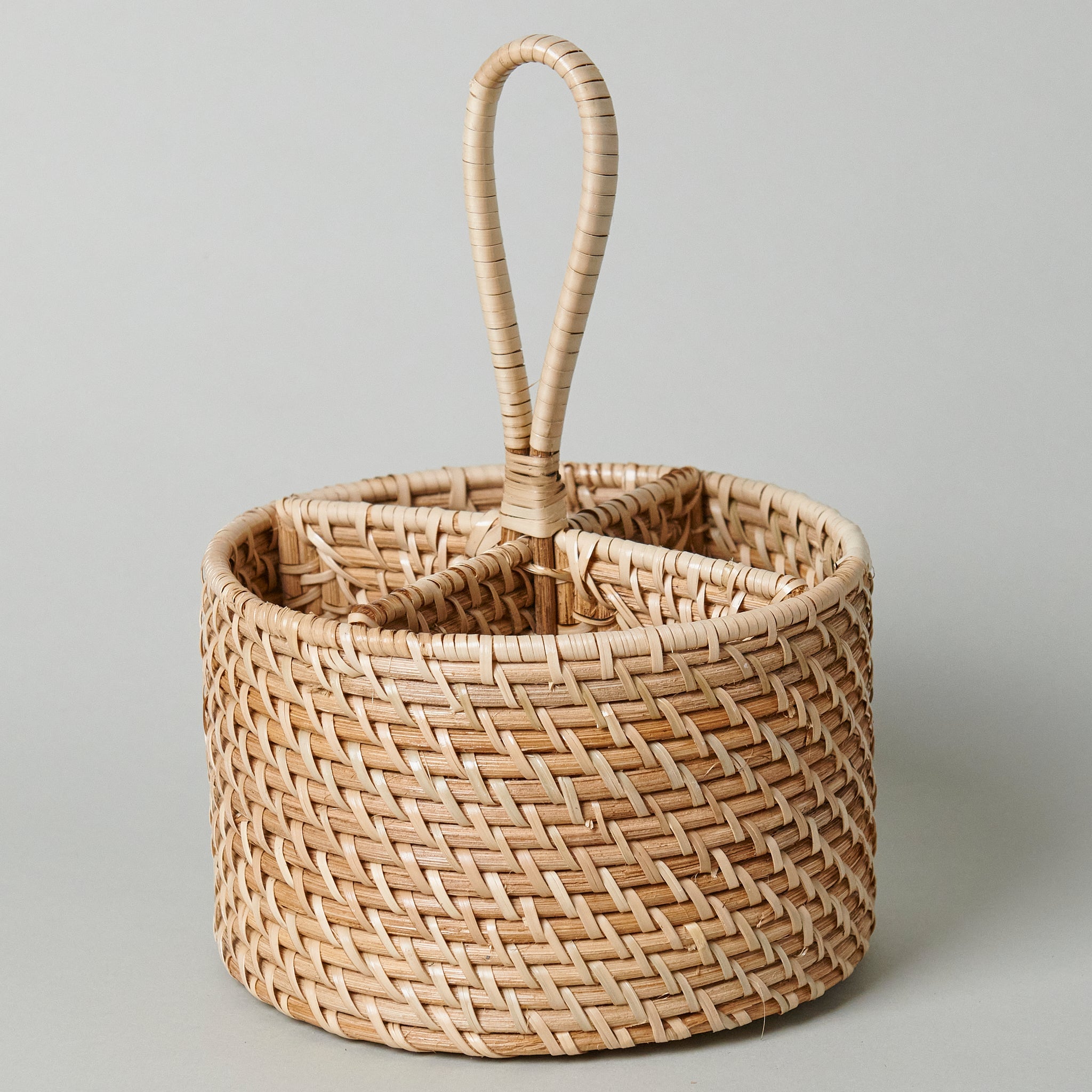 Balai Woven Rattan Utensil Holder