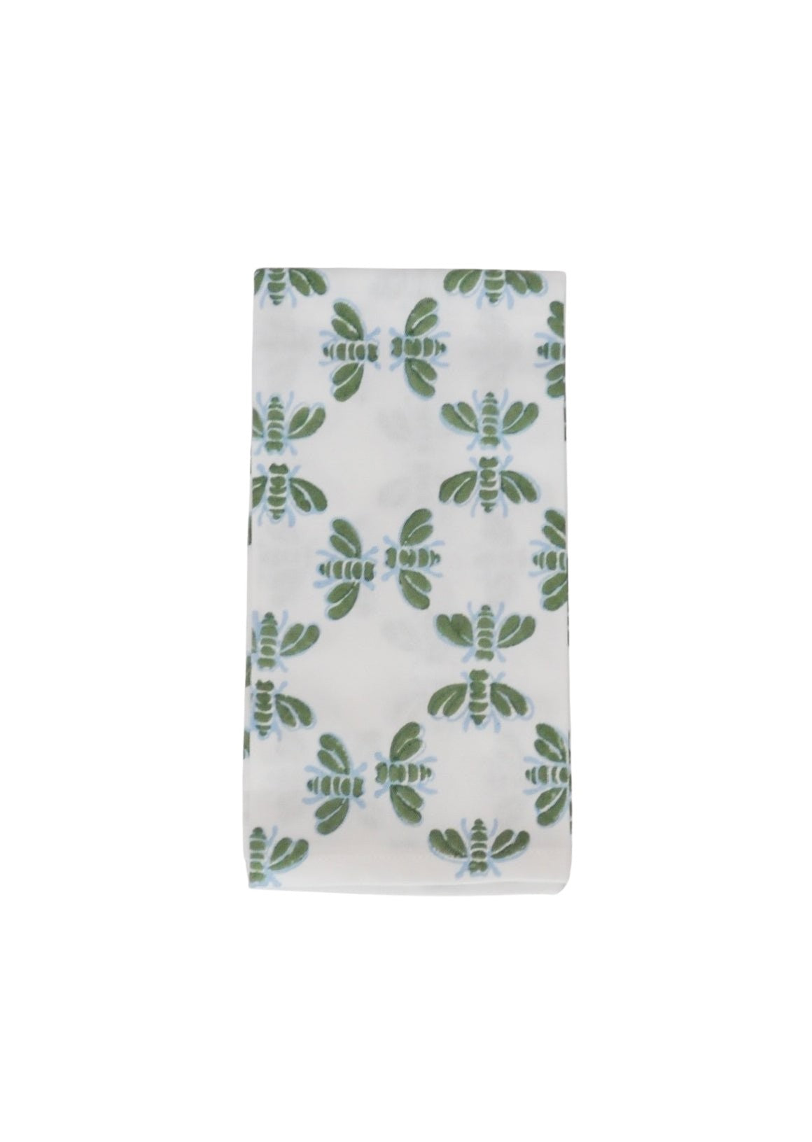 S/4 Organic Napkins - Honeybee - Uniform Blue & Sage