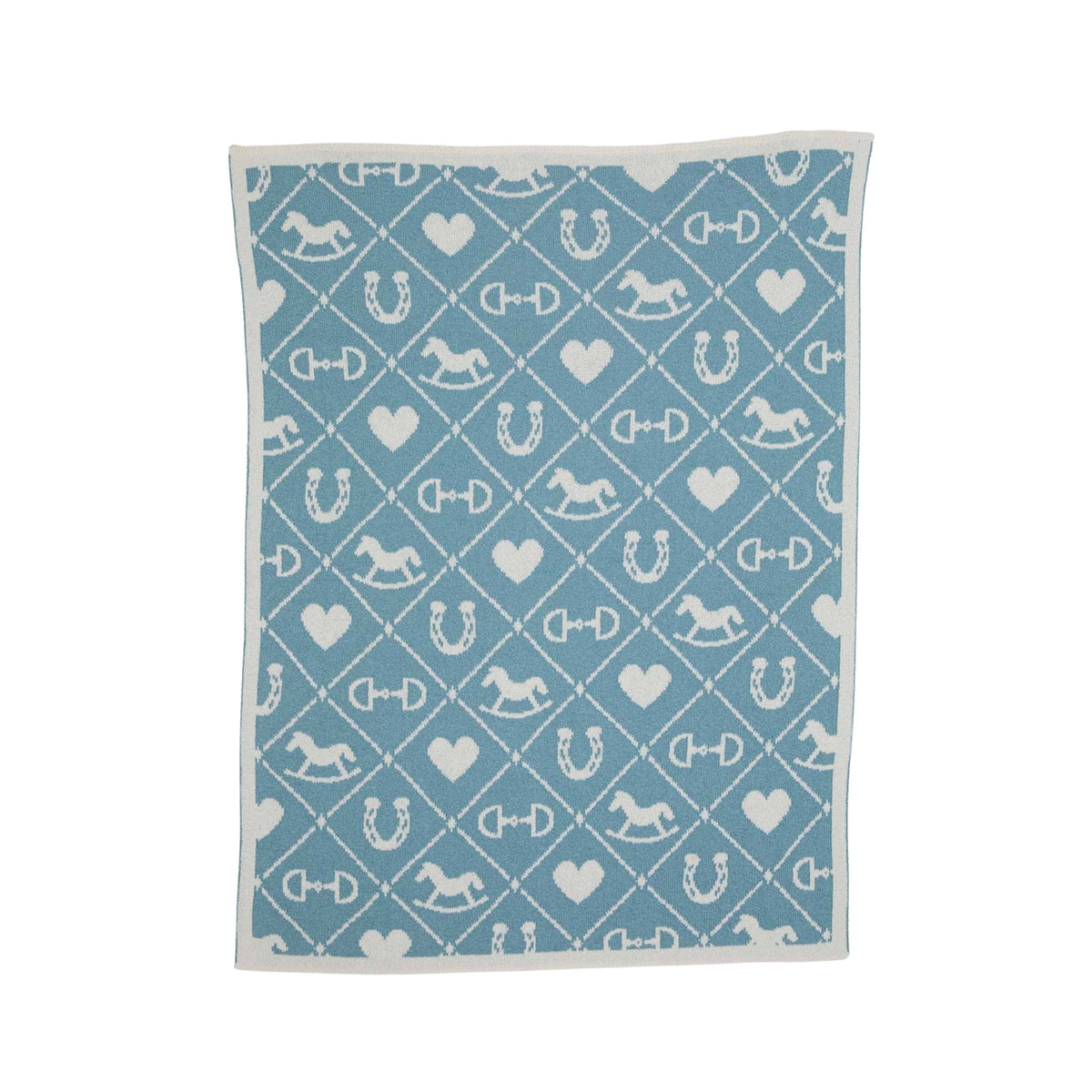 in2green Eco Baby Throws Baby Cotton Knit Blanket - Pony Quilt