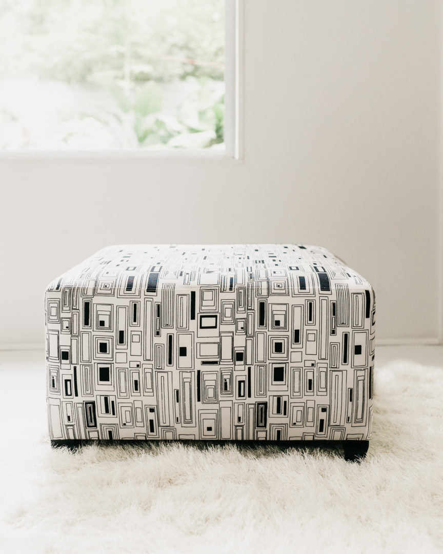 Cristianitos in Clairvoyant Large Ottoman 25" x 27" x 15" - at300nelson