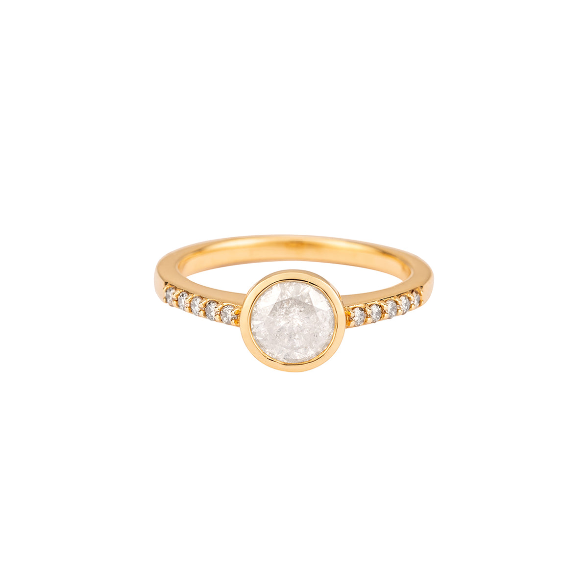 Nuttin' Honey Iced 18K Yellow Gold Diamond Ring