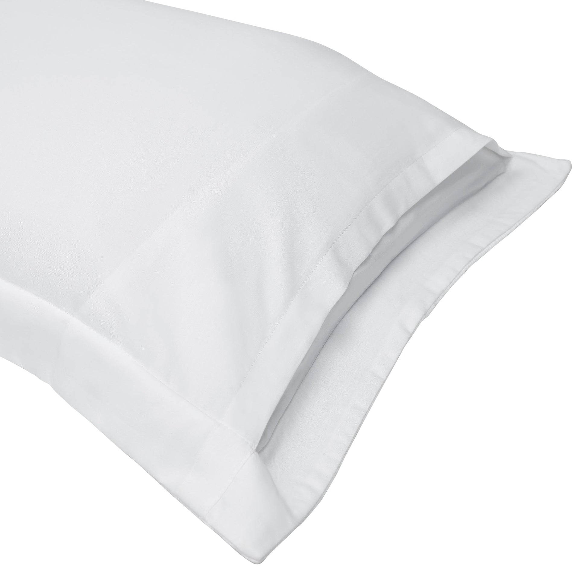 SS-067-2026_2|Soft white sateen duvet cover set with elegant piped border, premium cotton for luxurious, serene bedroom comfort.