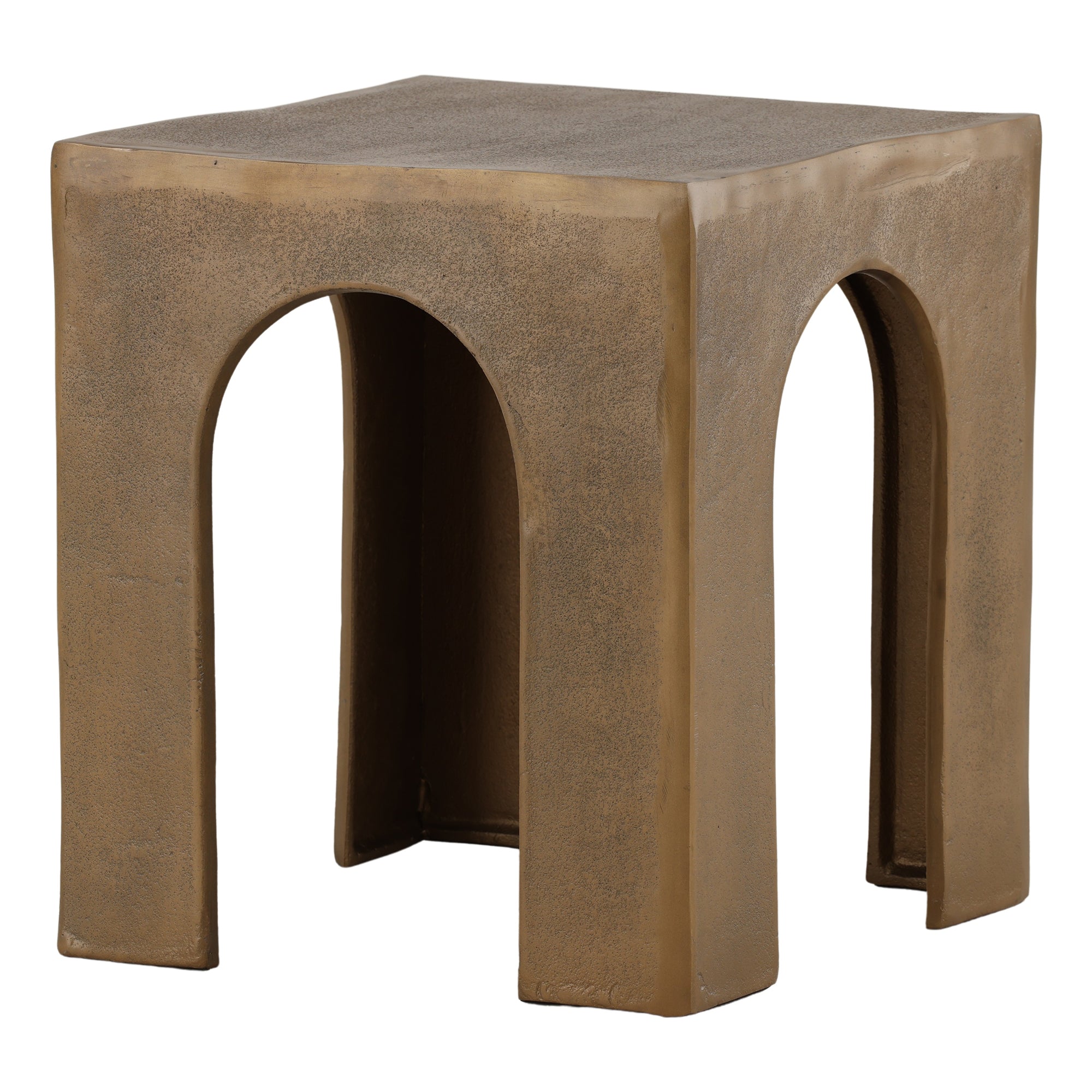 Santos Antique Brass Side Table