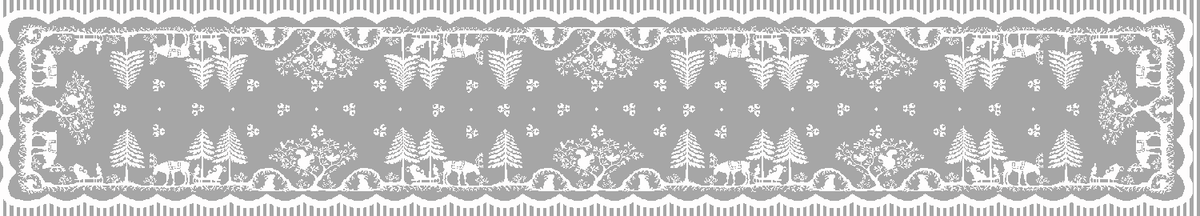 Prince of Scots Scottish Leno Gauze Table Runner ~ Silver Lurex ~-Home Gifts-Prince of Scots-MadrasSilverTableRun-810032752316-Prince of Scots