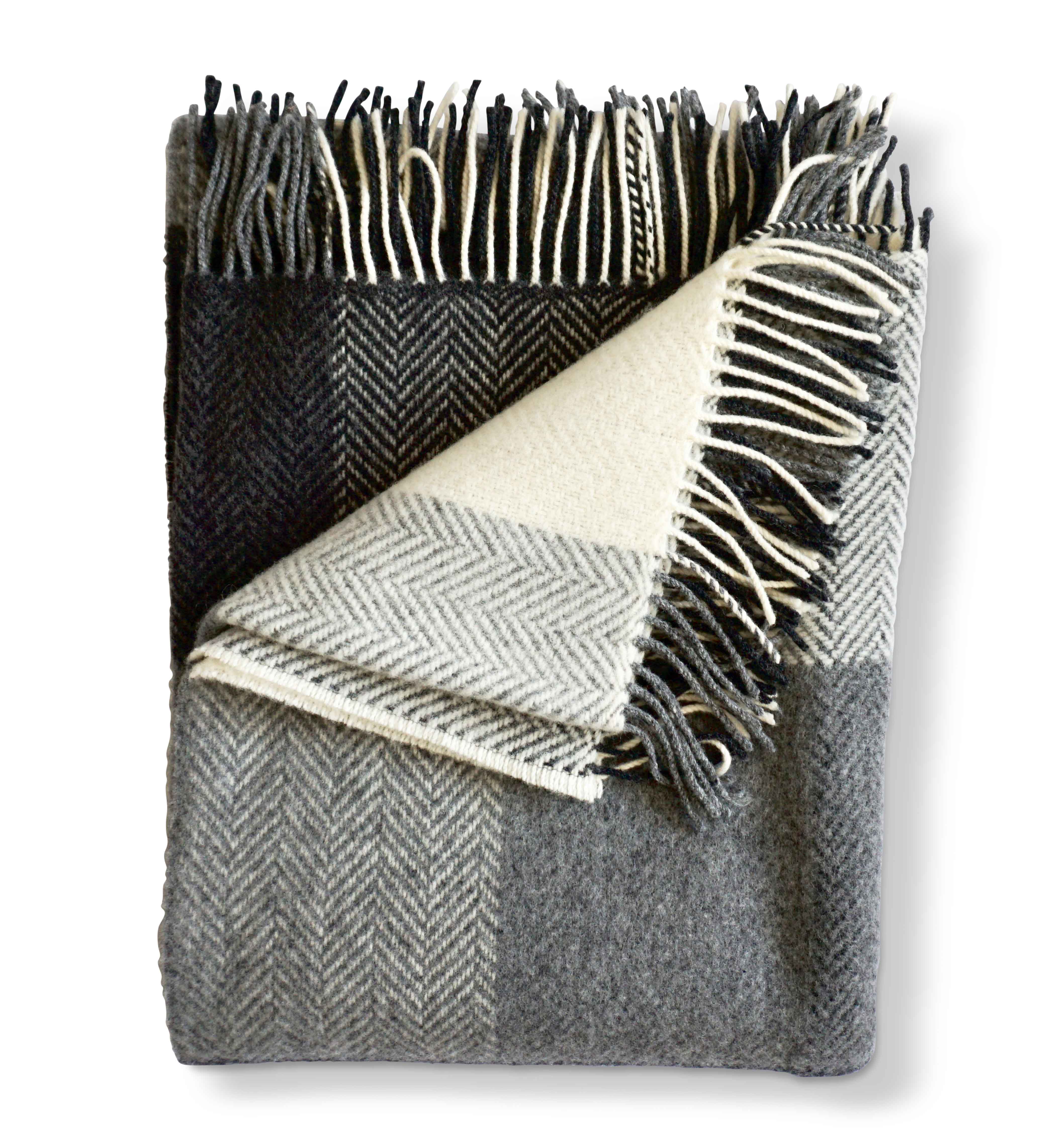 Herringbone w/ Cashmere Throws