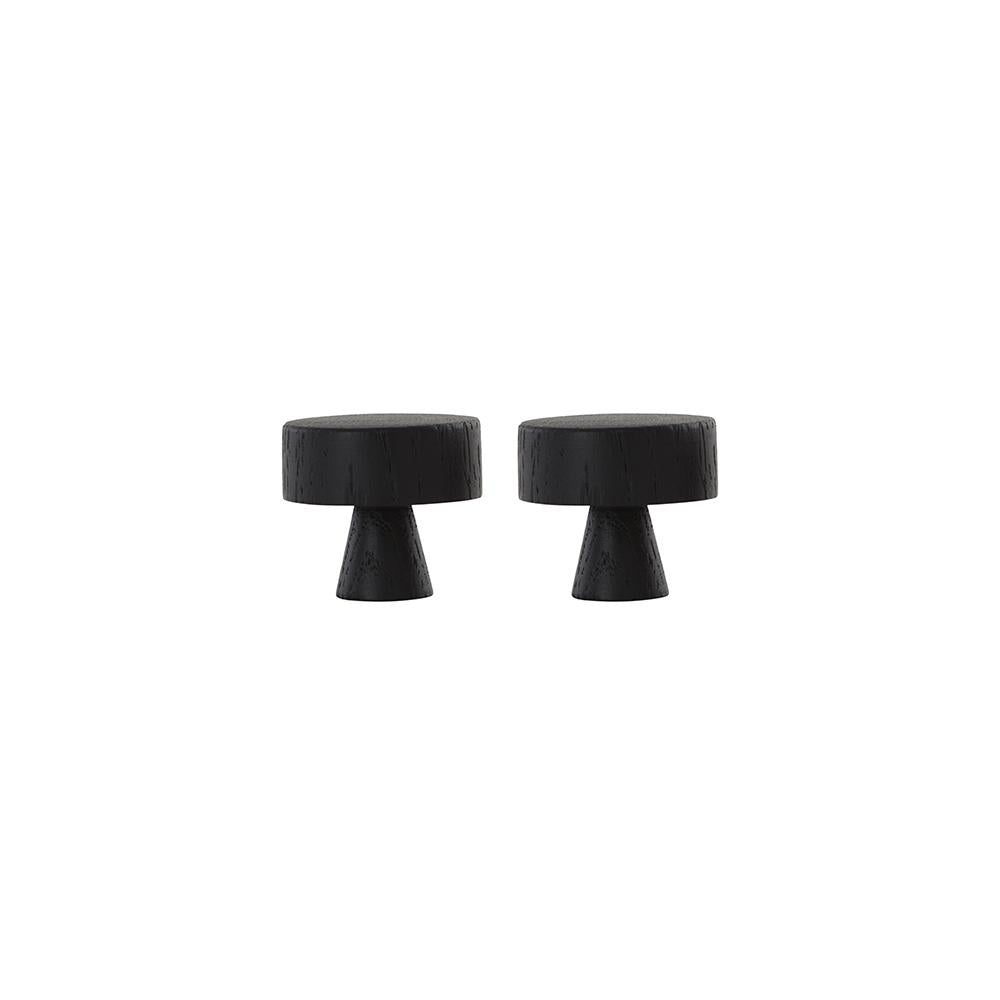 Pin Hook Large Knob 2 Pcs Pack Dark By Oyoy 1