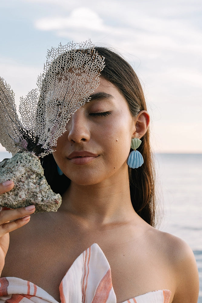 Coastal Carved Earrings