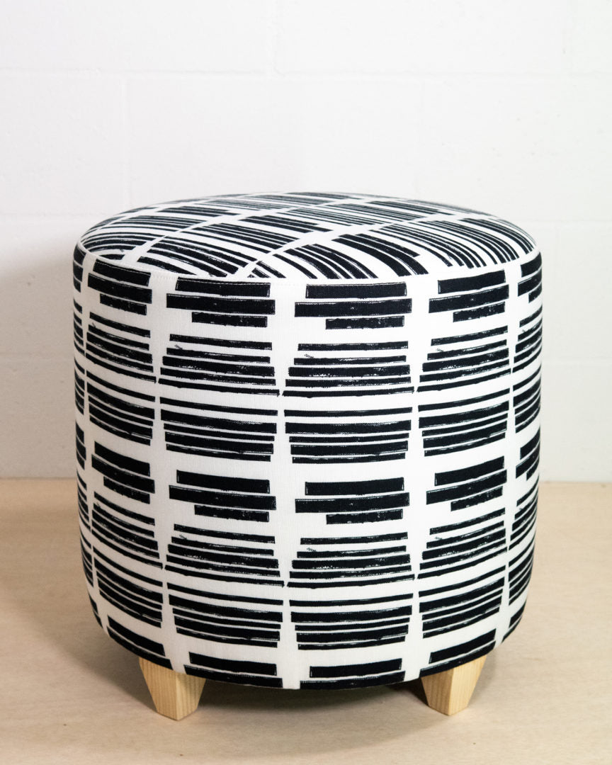 Marguerite in Clairvoyant Large Round Ottoman - at300nelson