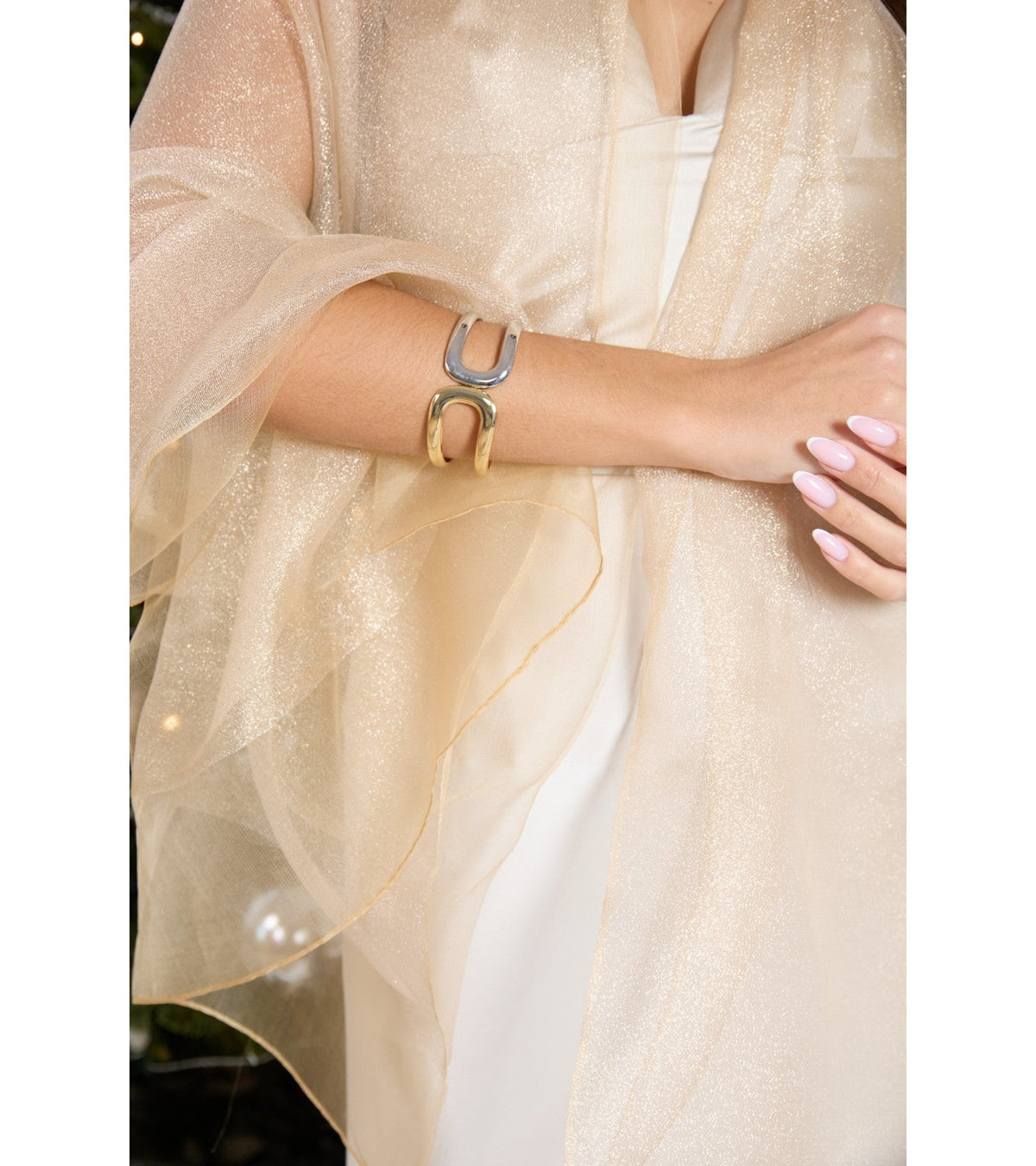 Glitter Dress Scarf - Corn Silk