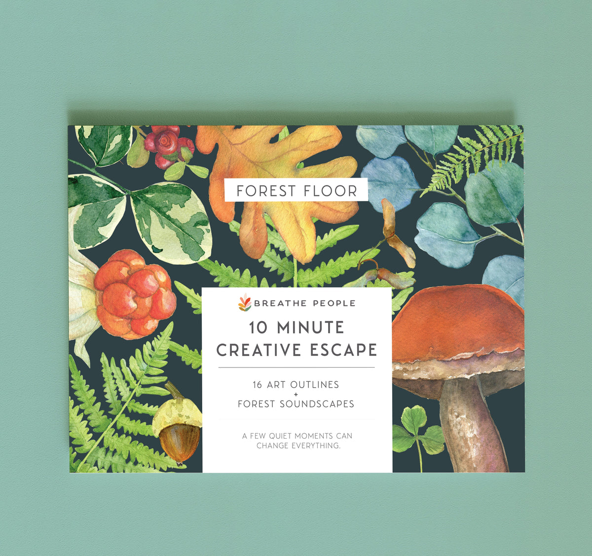 10 Minute Creative Escape Art Book — Forest Floor