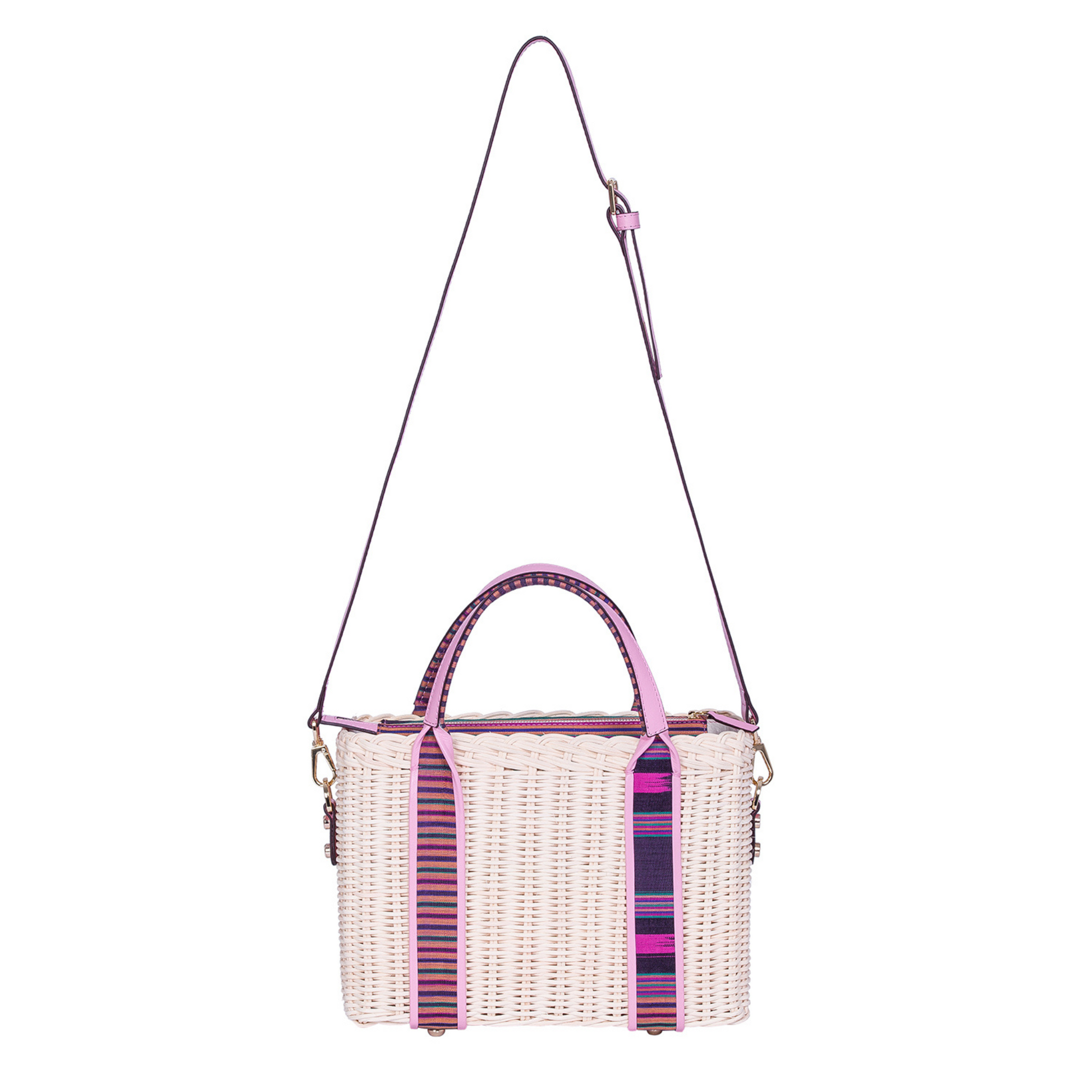 Closer look to Purki. Black and red striped pattern is used on the zipper part.