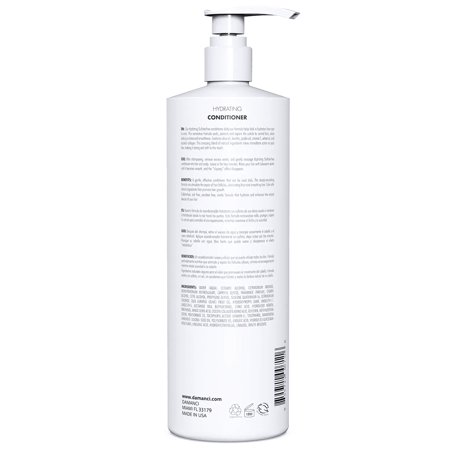 Hydrating Conditioner - DAMANCI® Better hair, better you!