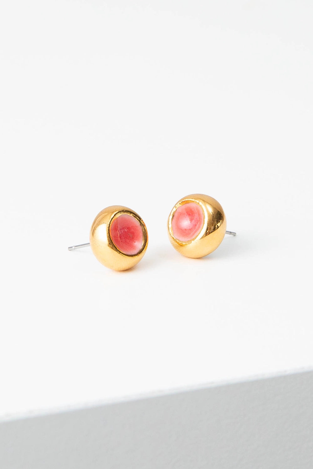 Sculpted Porcelain Studs