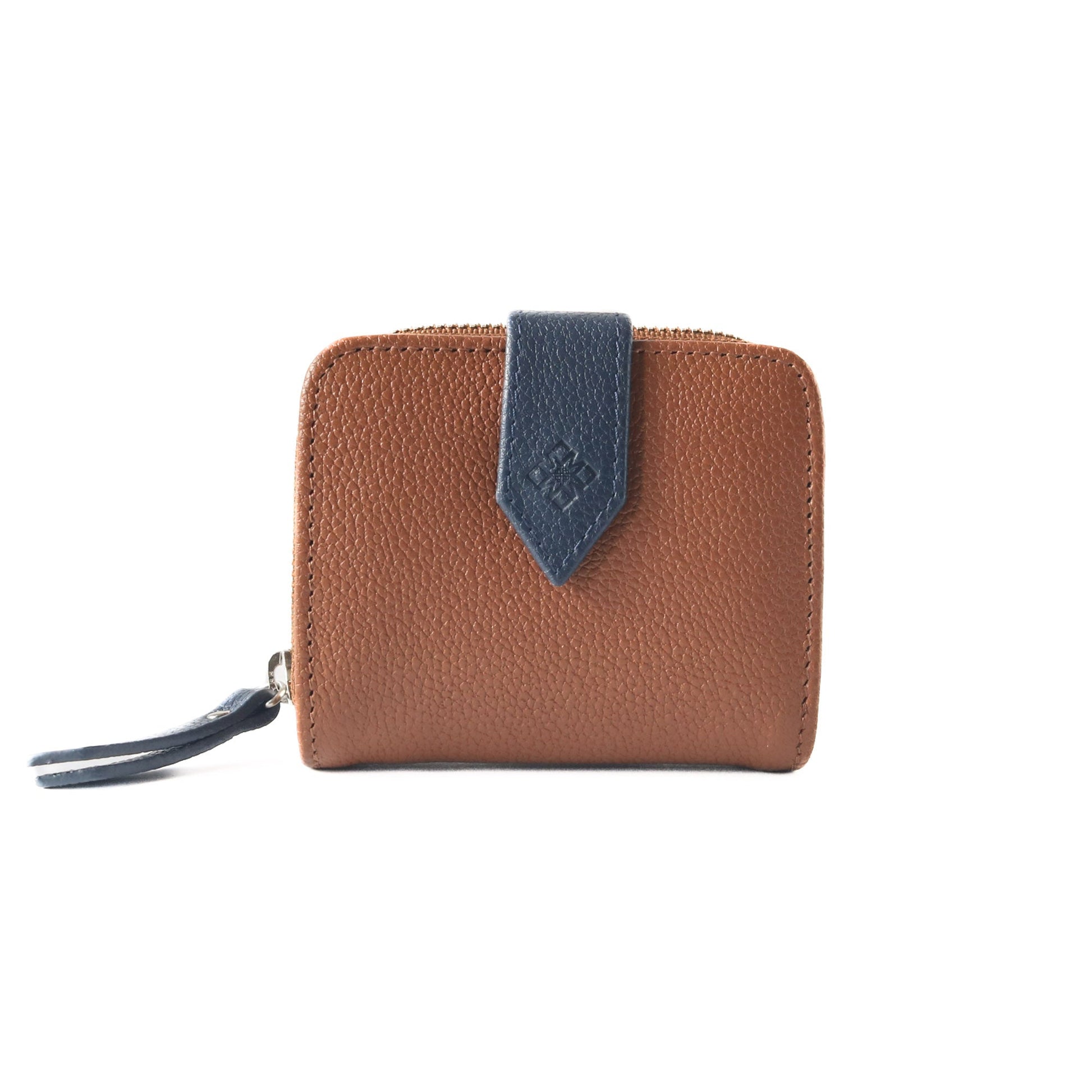 Embossed Tin Marin logo and signet detail on closure flap