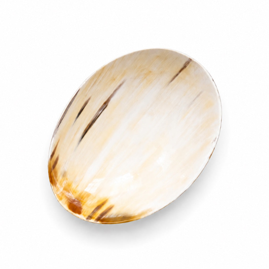 Large Oval Horn Bowl