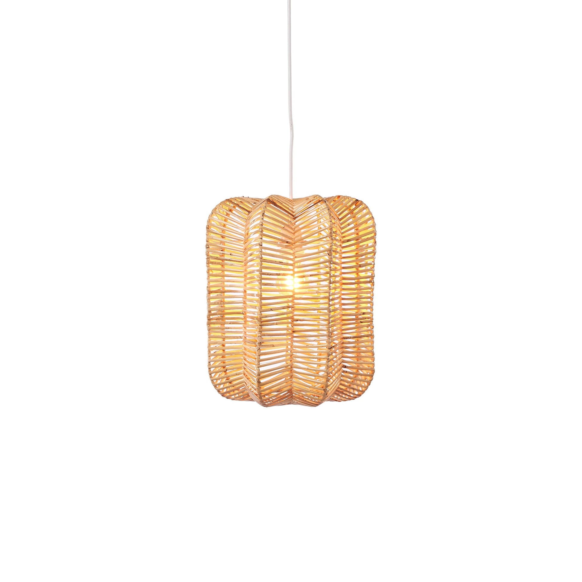 Prism Indoor or Outdoor Rattan Pendant Light 