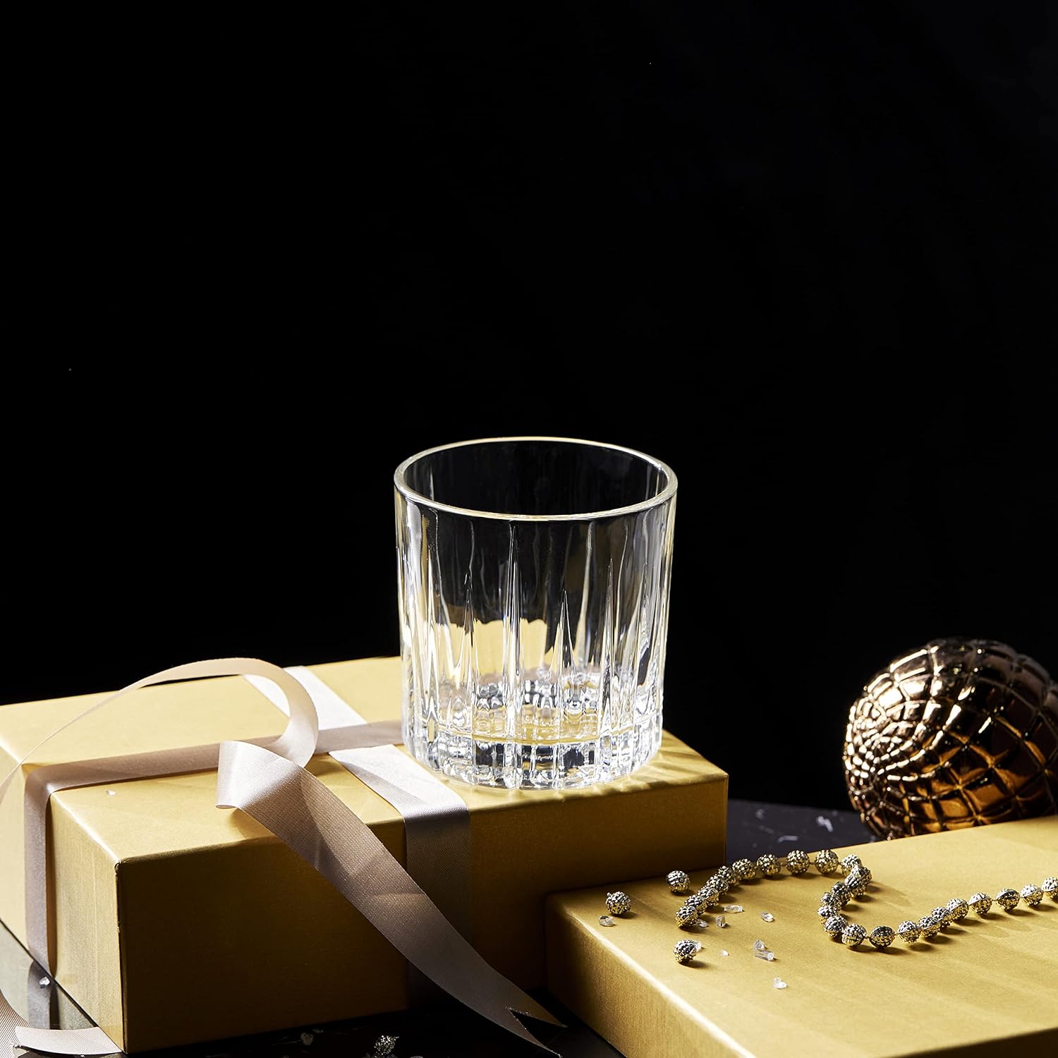 LEMONSODA Premium Double Rocks Whiskey Glasses - Set of 6 Cocktail Glasses - 12oz - Lemonsoda