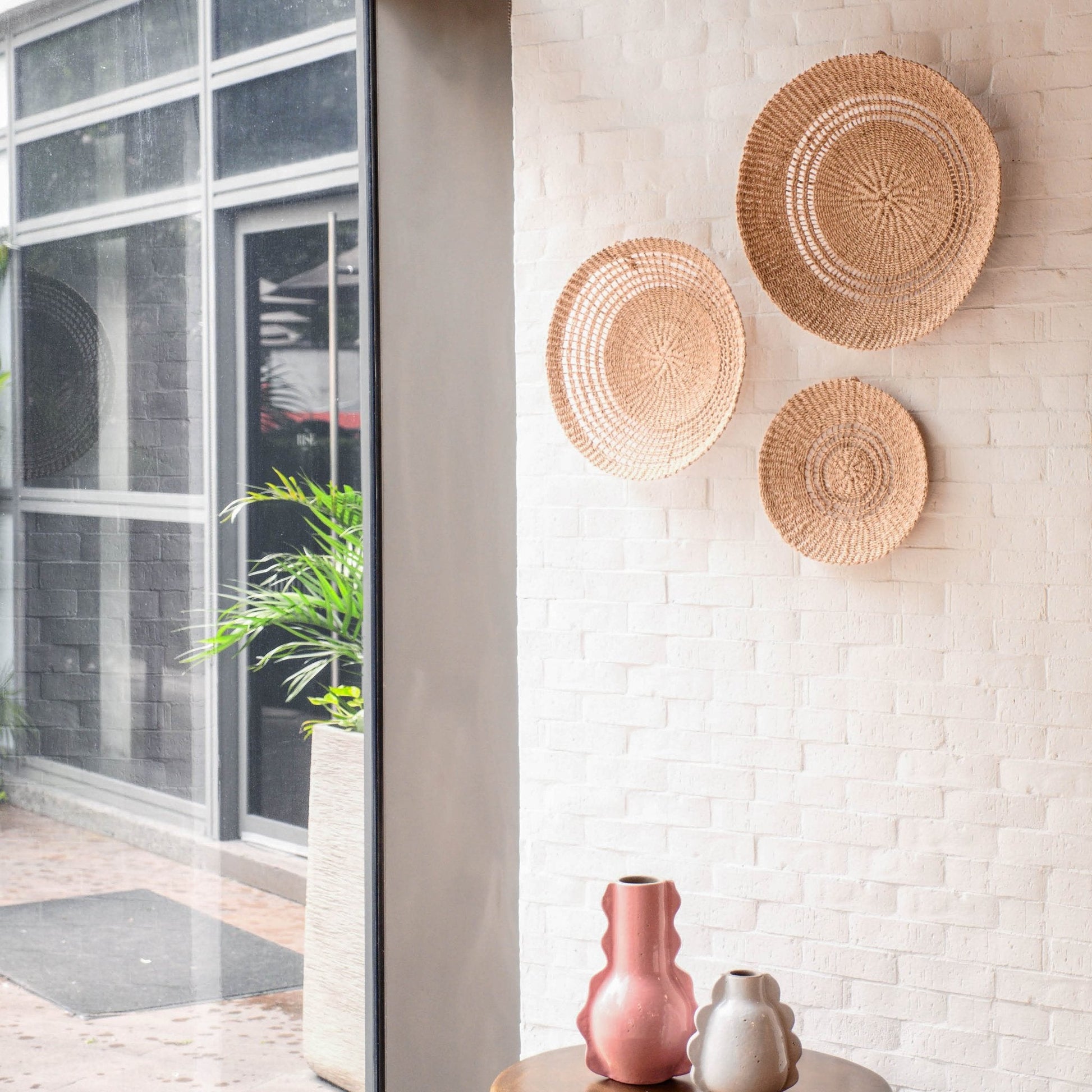 Wall Baskets - Open Weave Wall Baskets, Small - Woven Wall Baskets | LIKHÂ - LIKHÂ
