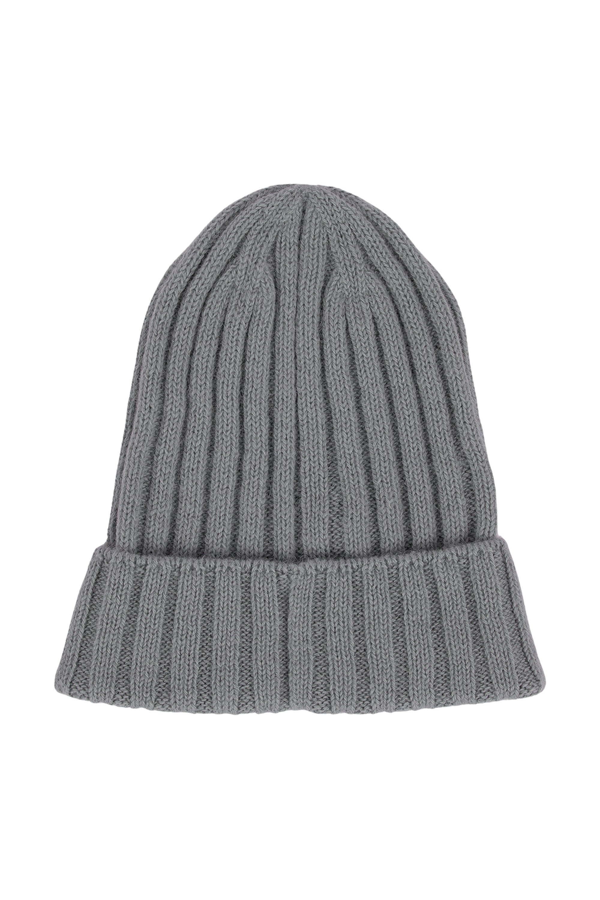 Ribbed Beanie - Grey Heather