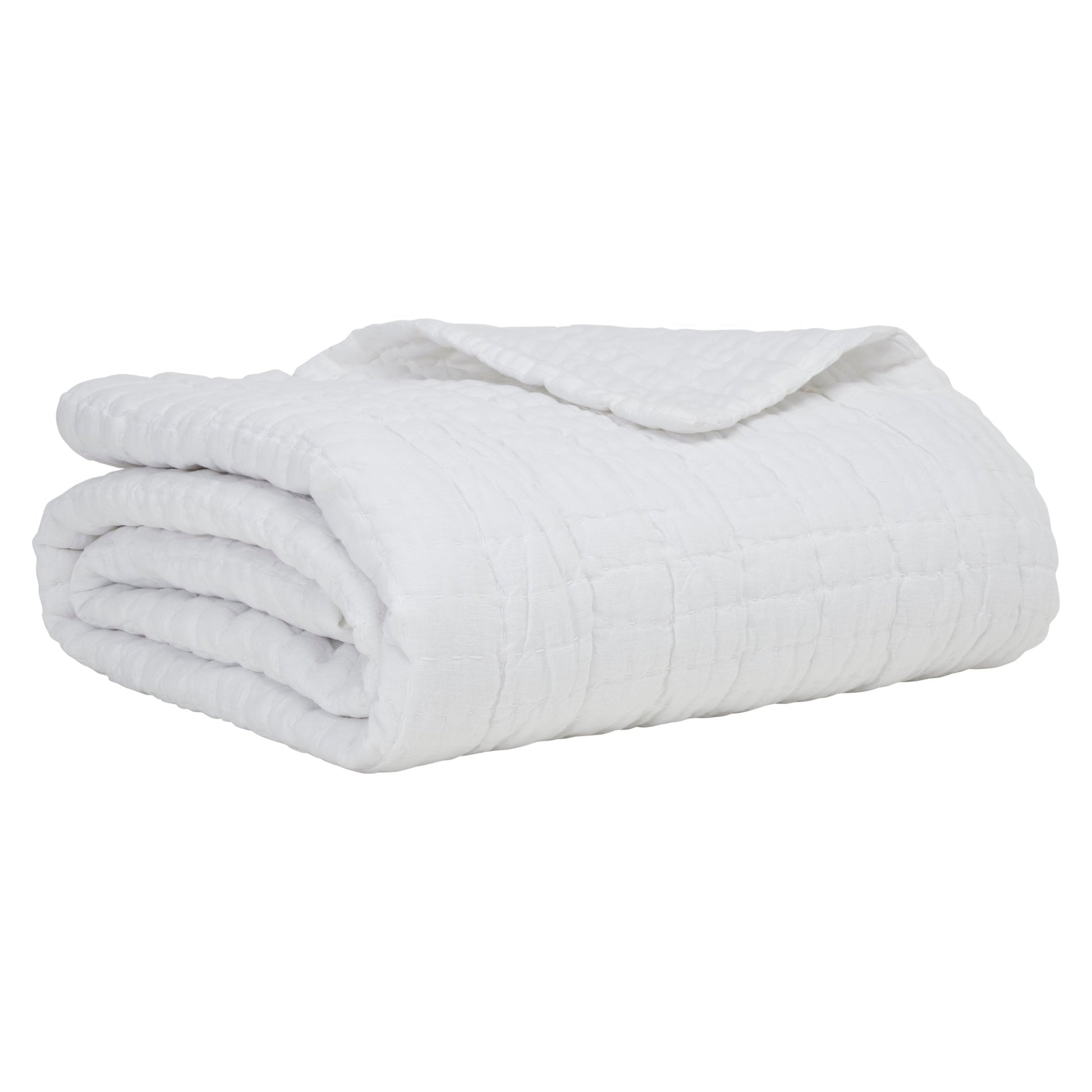 QT-372-9496_6|Cozy white quilted bedding, showcasing a textured grid pattern, ideal for a fresh, inviting, and comfortable bedroom design.