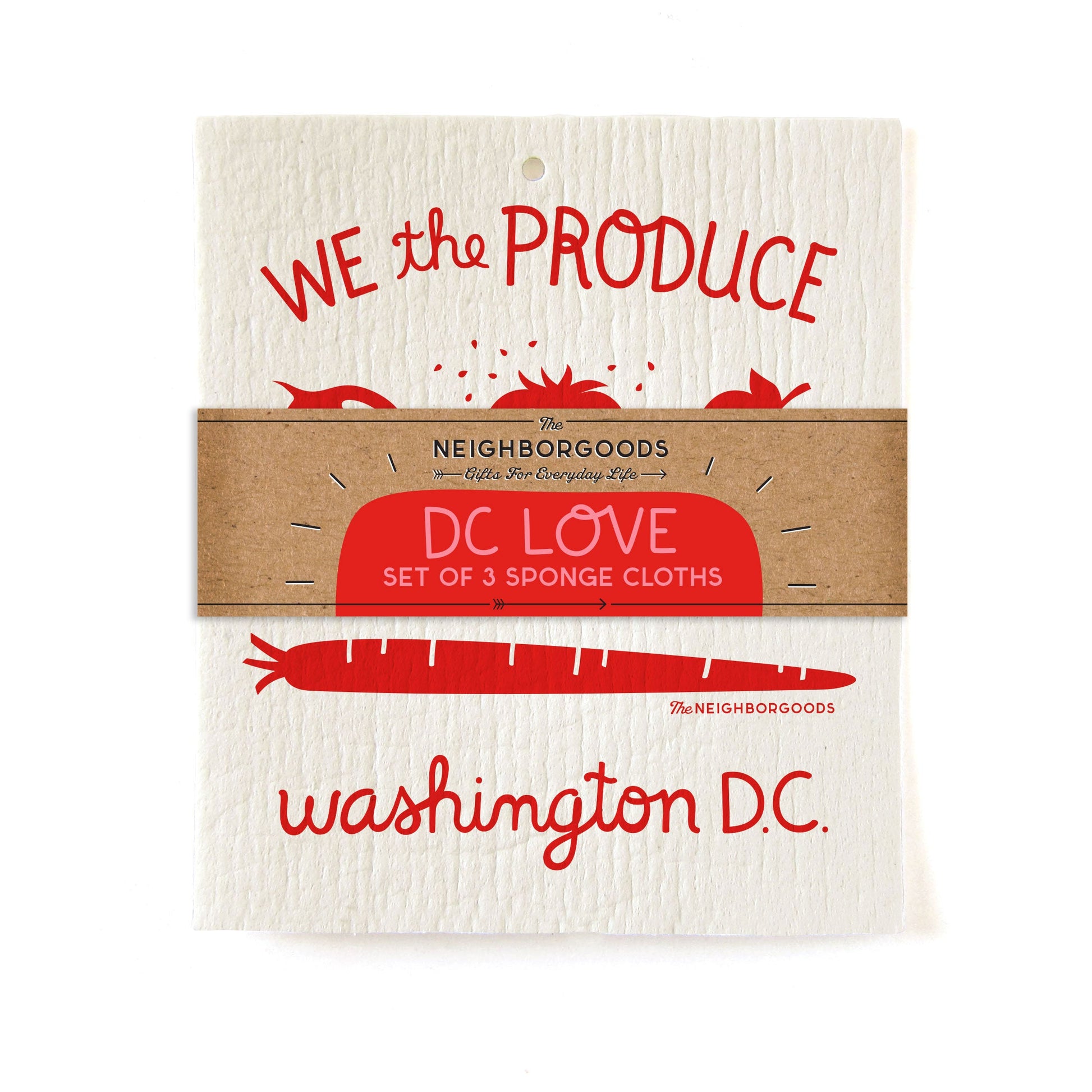 DC Love set of three reusable Swedish sponge cloths