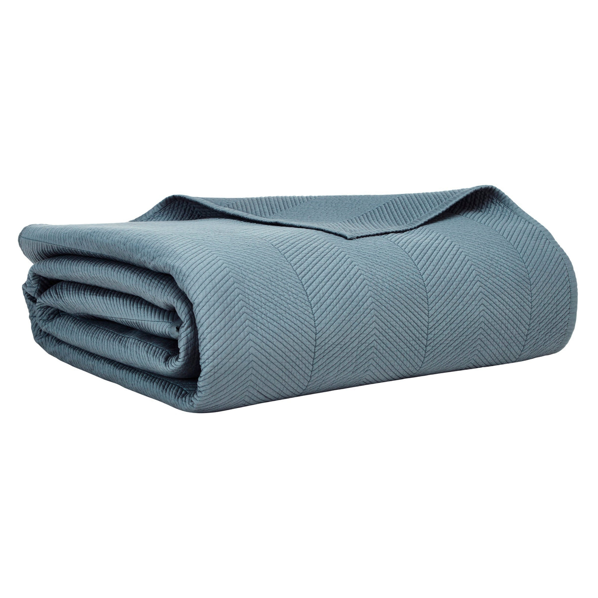 CL-261-11096_6|Stylish teal blue-green chevron quilted coverlet, perfect for a modern bedroom. Adds a touch of luxury.