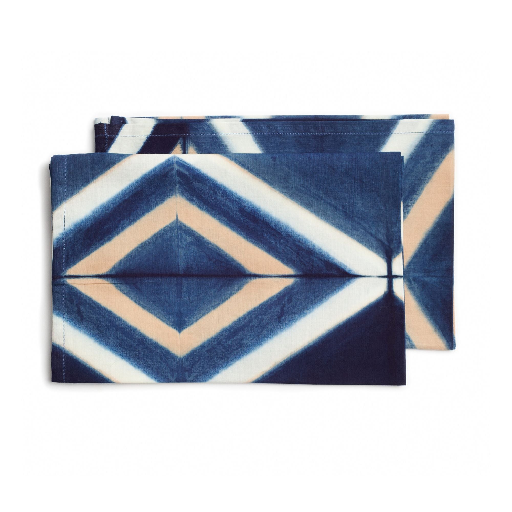 Tisa Hand Crafted Shibori Print Cotton Table Napkin - Thumbnail 3