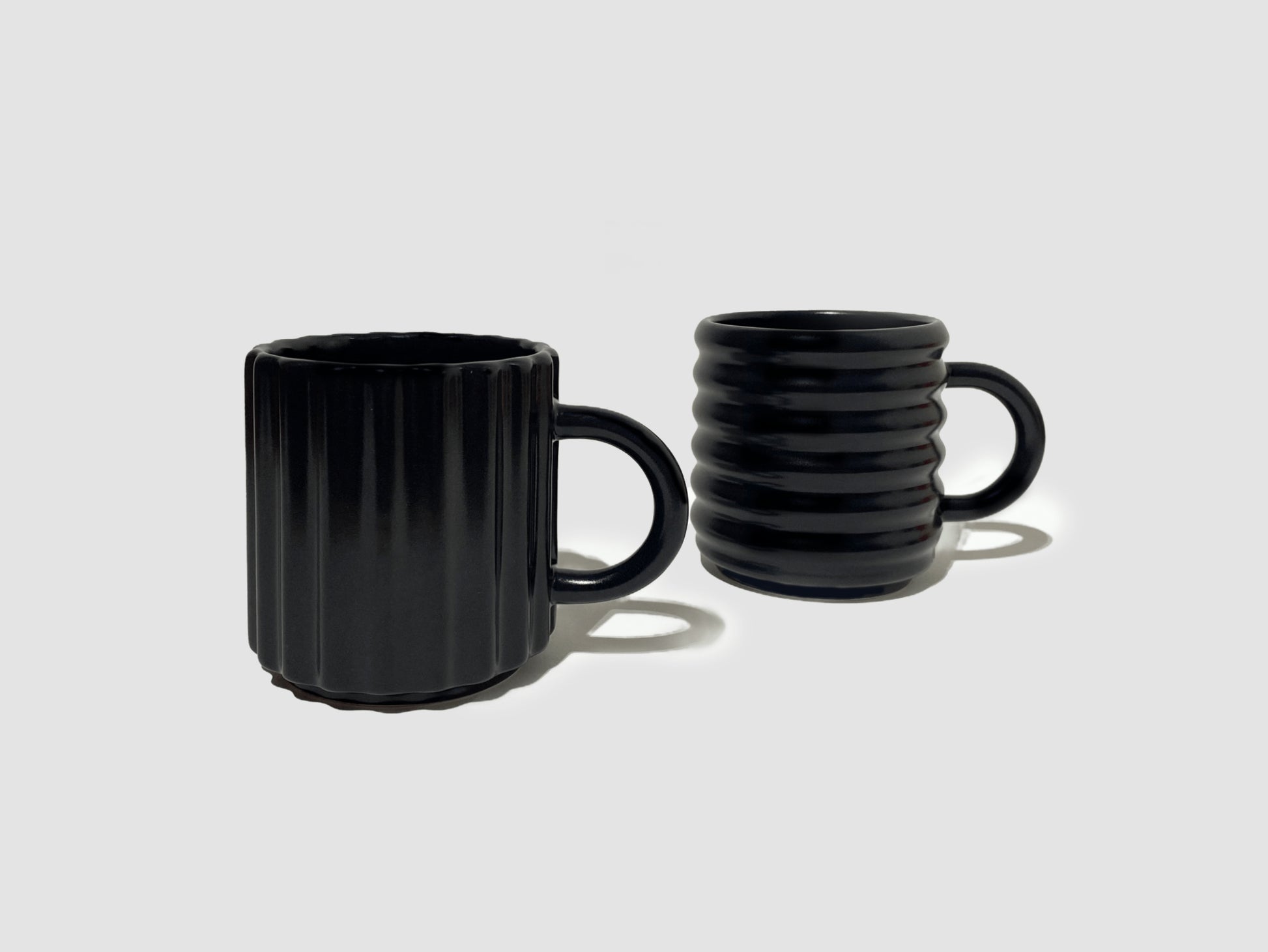 Exclusive Semi Gloss Black Mug Set of 2 - Form&Seek