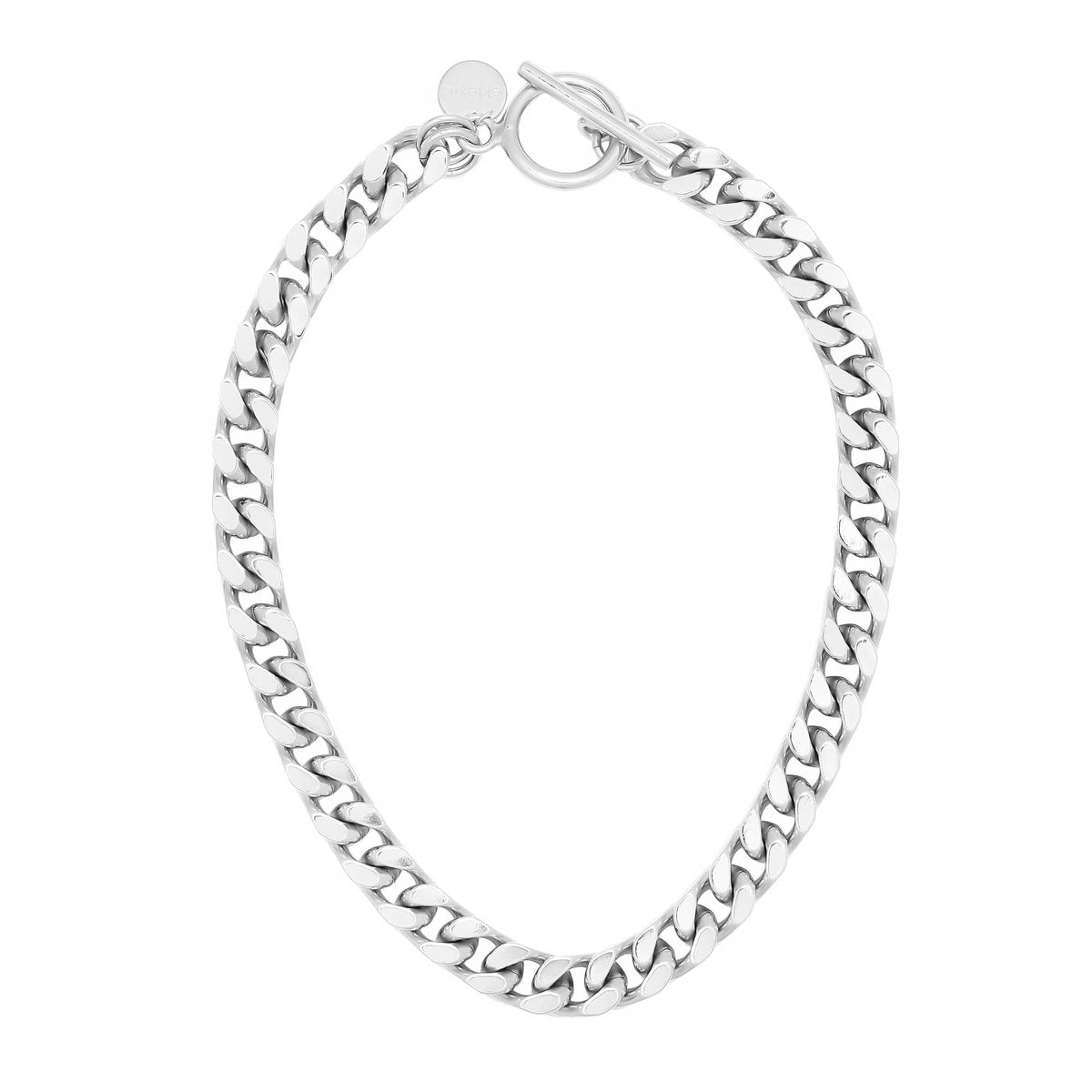 Silver chain link necklace from Tara Toggle Necklace collection