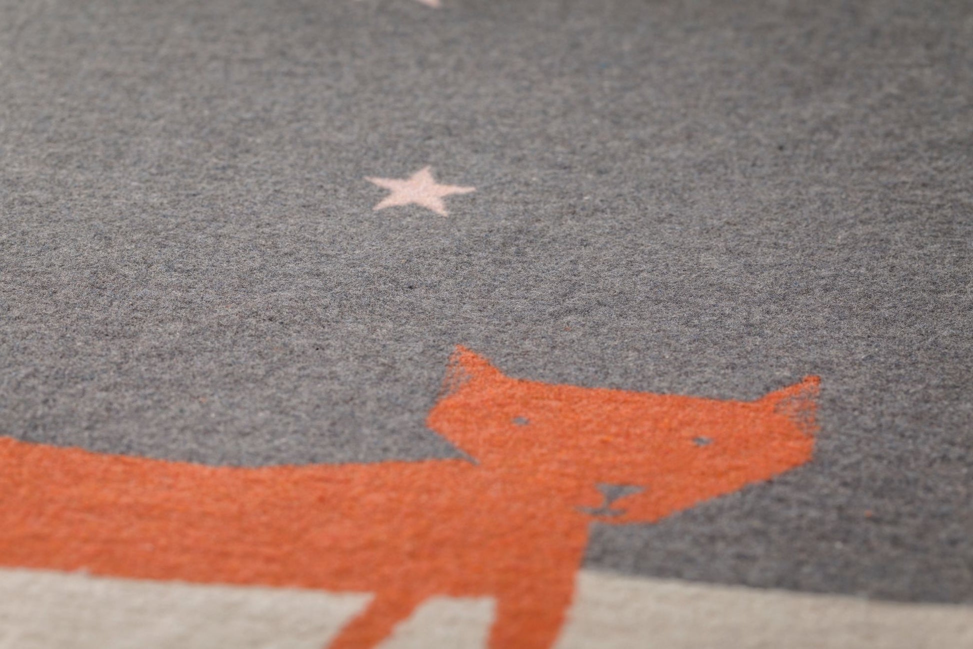 JUWEL baby blanket "fox under starry skies" in . Blanket made by David Fussenegger , a family-run mill in Austria.