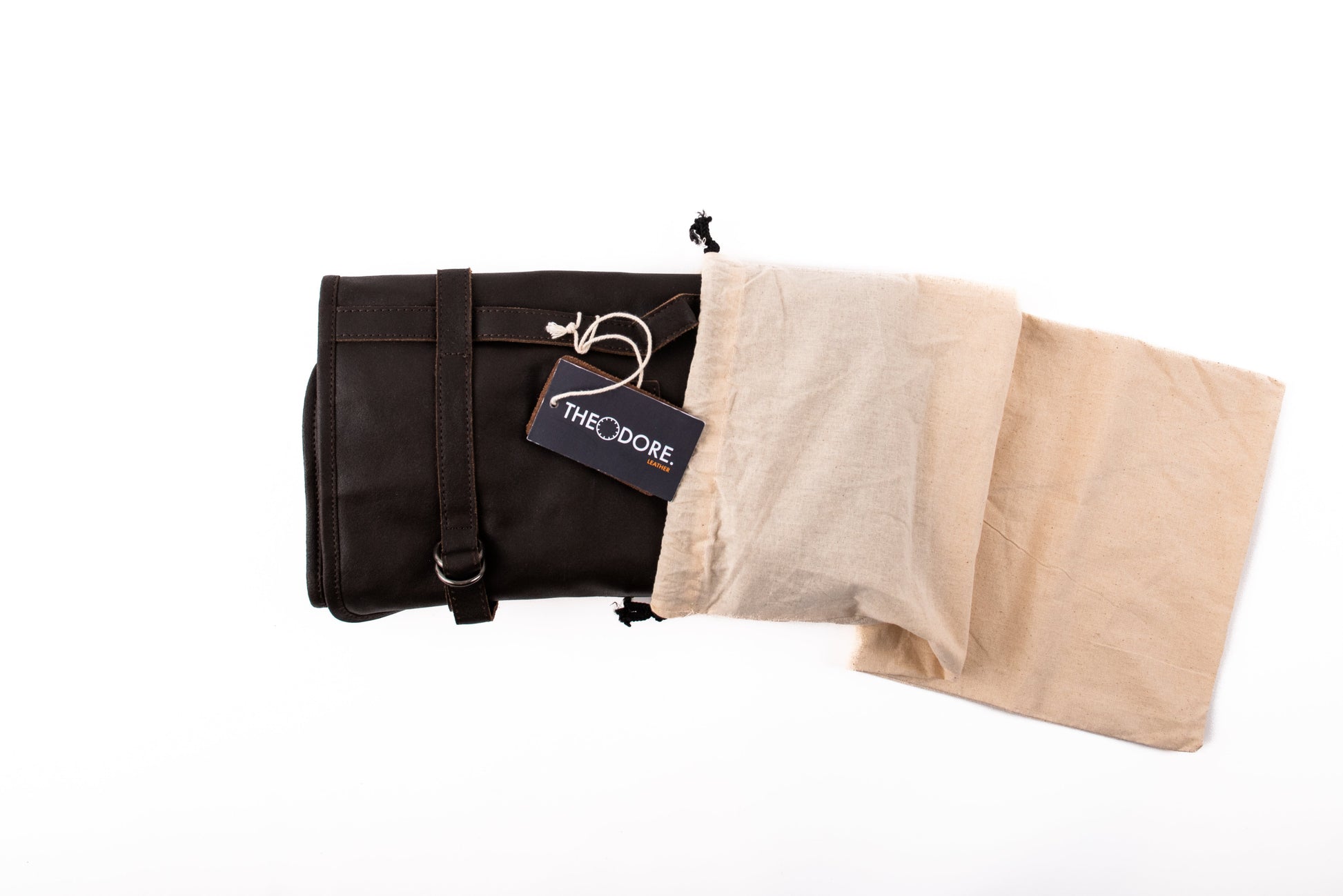 leather tool roll with gift bag