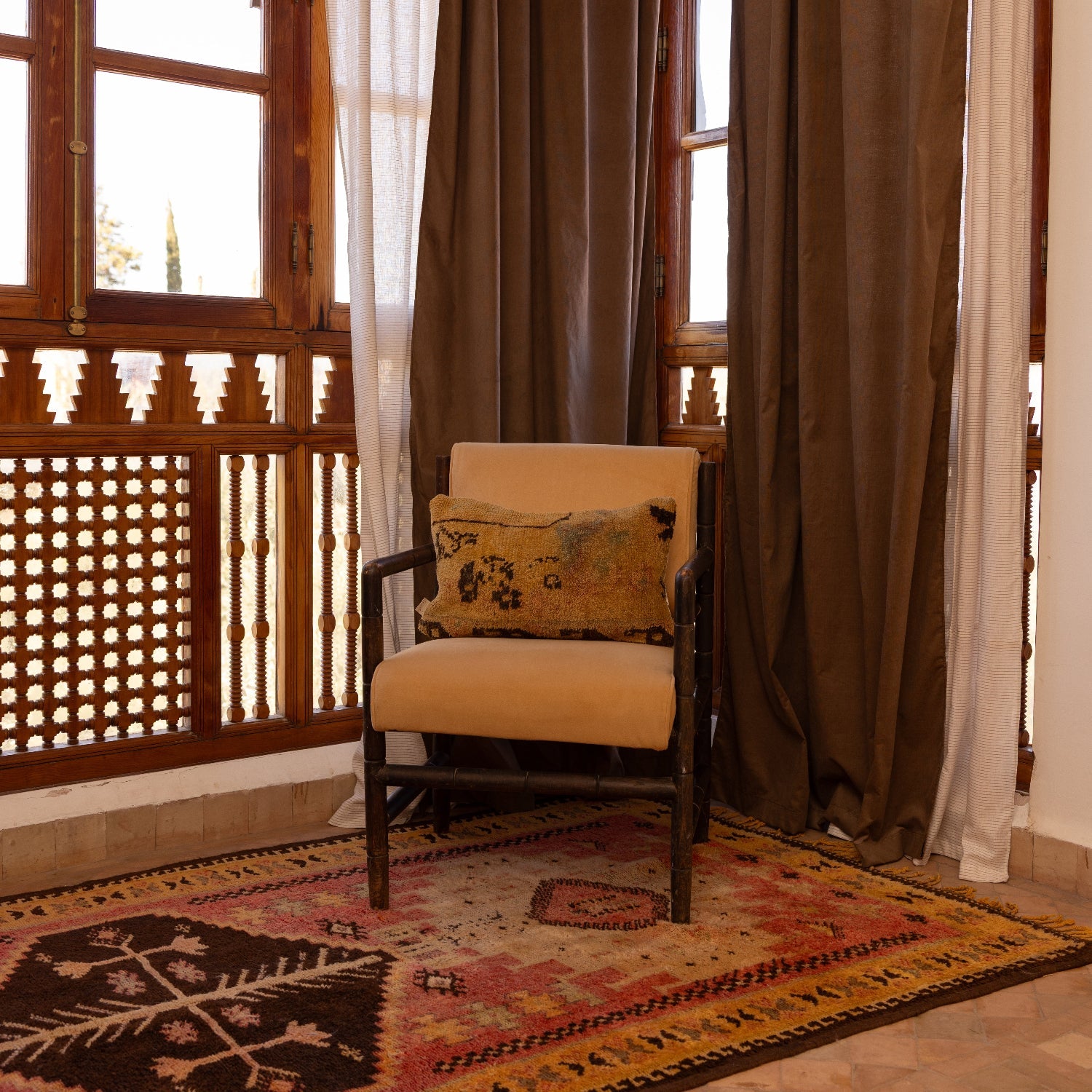 Nain Taznakht Vintage Moroccan Rug Pillow