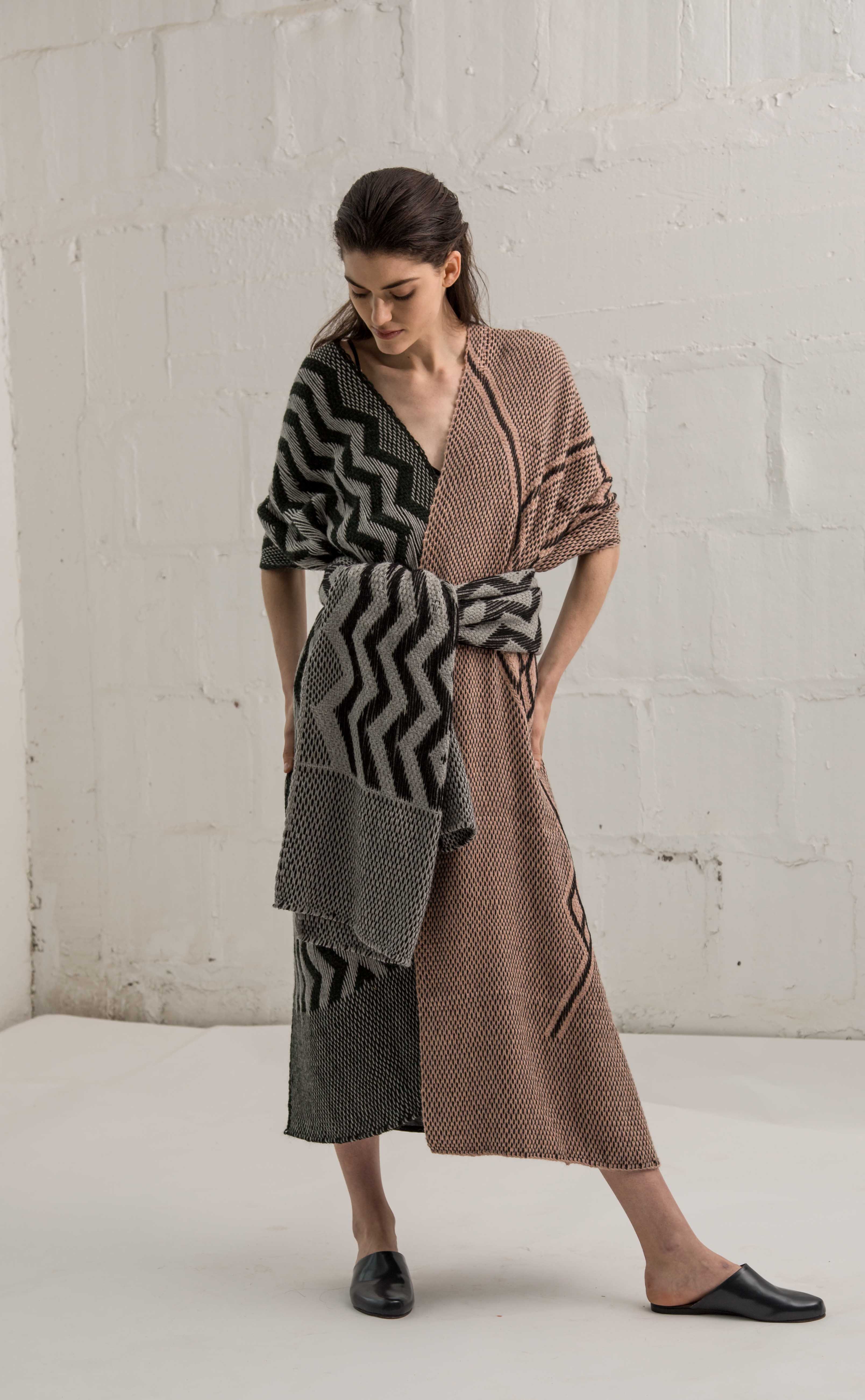 Zig Zag Shawl in Alpaca