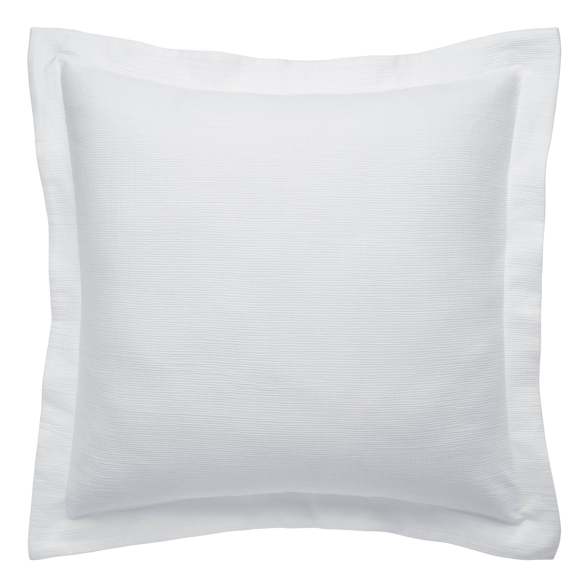 ES-067-2626_1|Crisp white textured weave duvet cover, featuring a subtle horizontal pattern for a modern, inviting bedroom aesthetic.