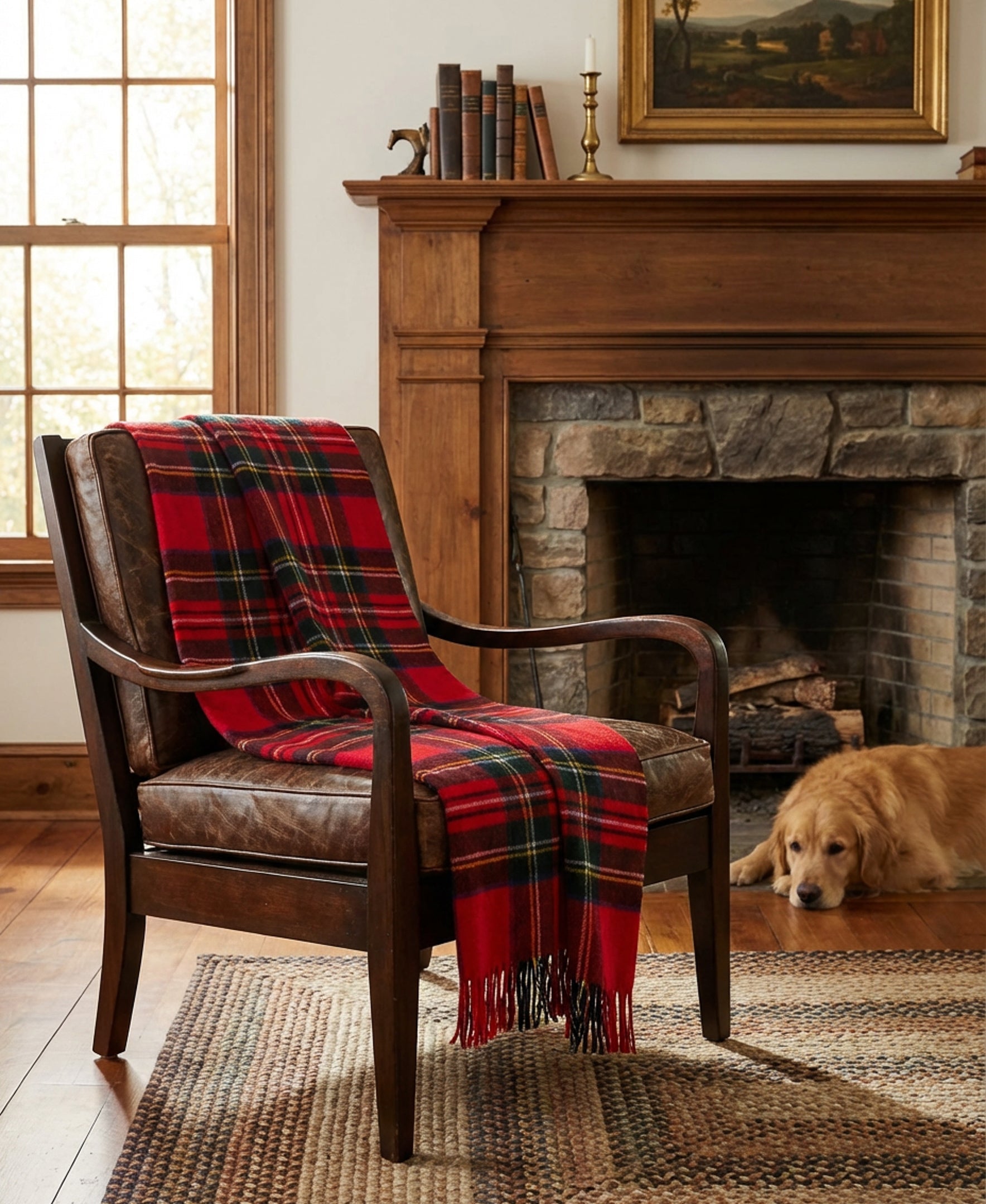 Prince of Scots Merino Wool Throw ~ Royal Stewart ~-Throws and Blankets-[bar code]-Prince of Scots