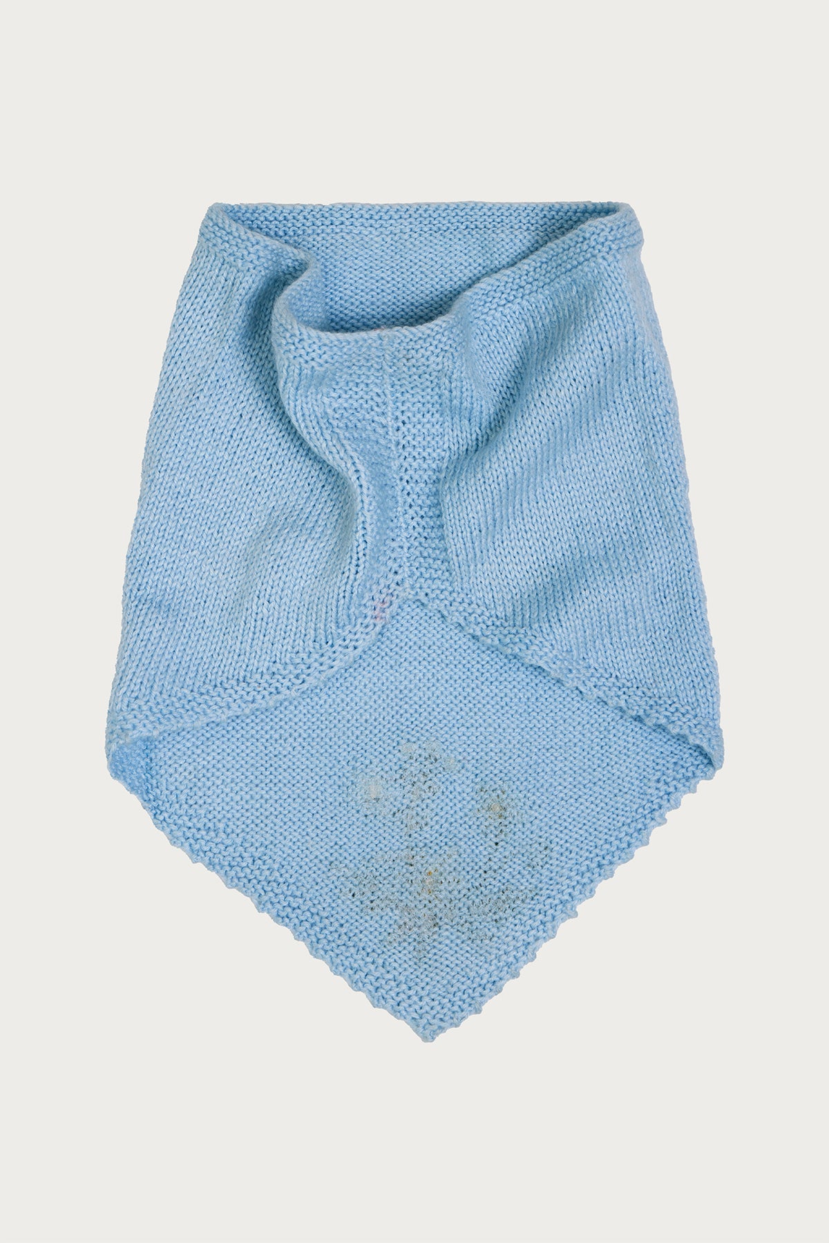 Floral Embroidered Snood - Light Blue