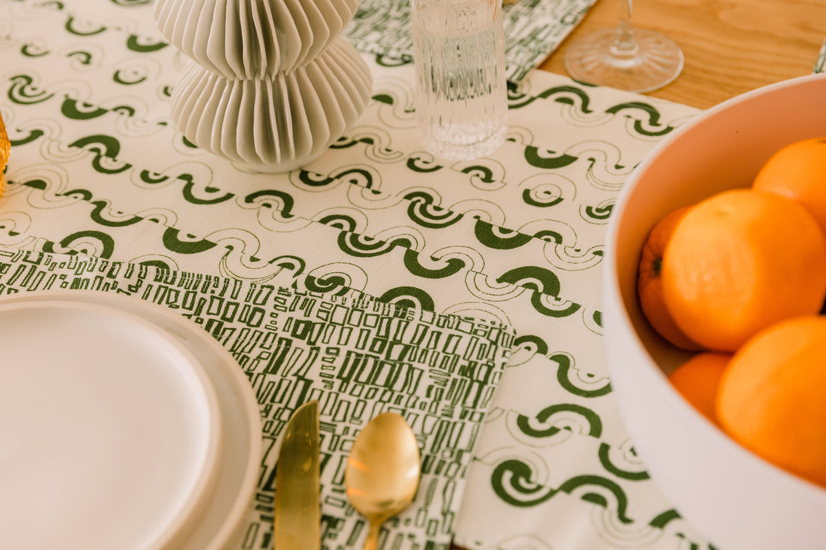 Ortega in Cereus 14" x 90" Table Runner - at300nelson