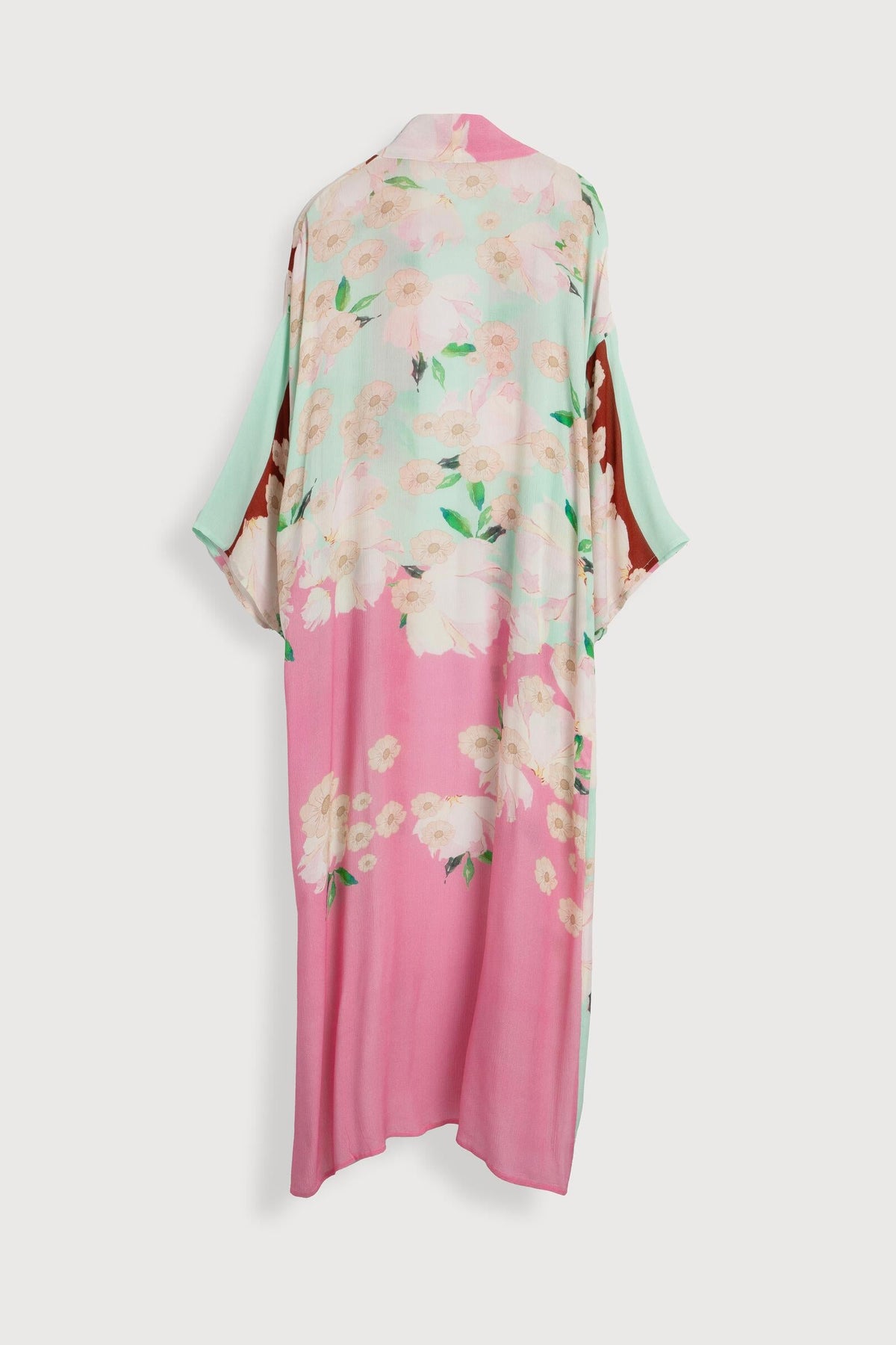 Pastel Petal Floral Kimono - Pink Combo